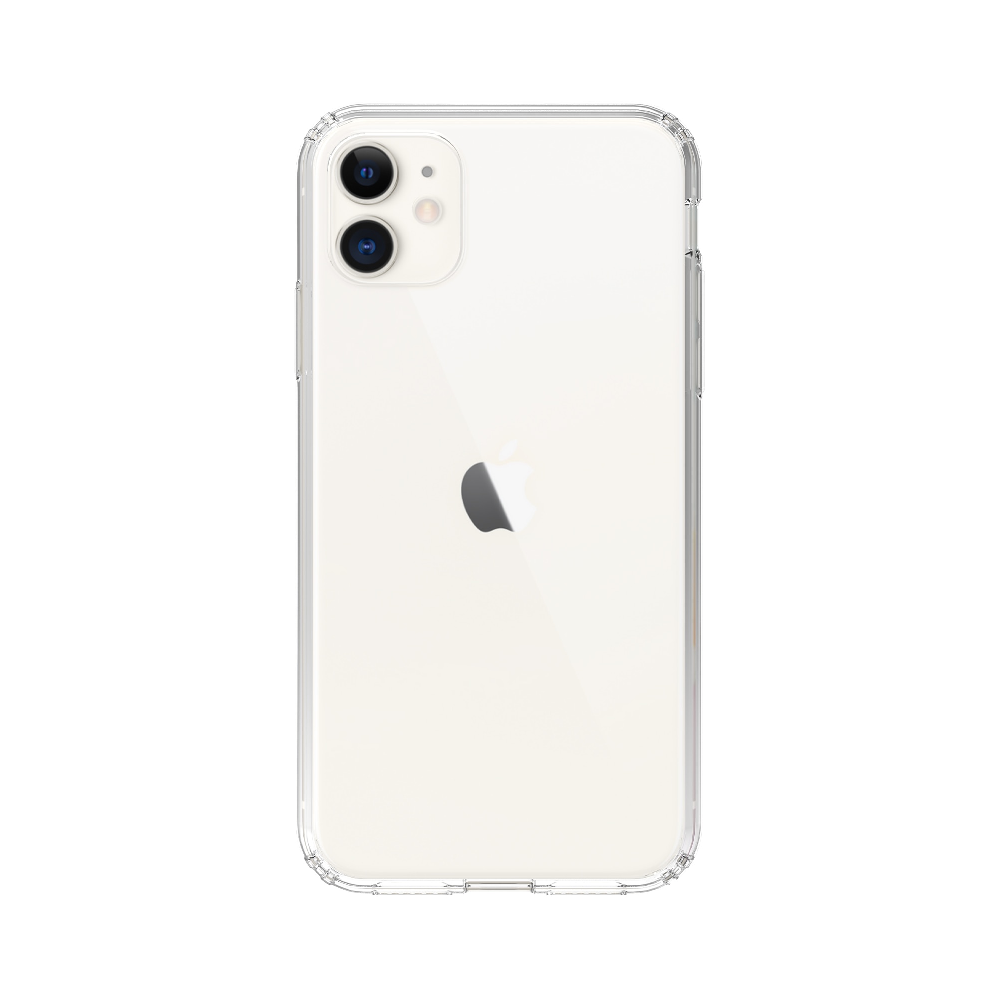 Funda híbrida para iPhone 11, transparente