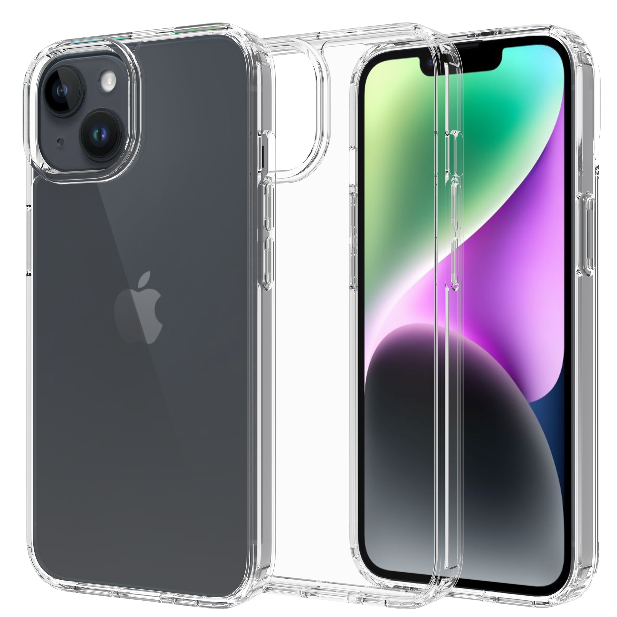 Funda híbrida para iPhone 13 transparente