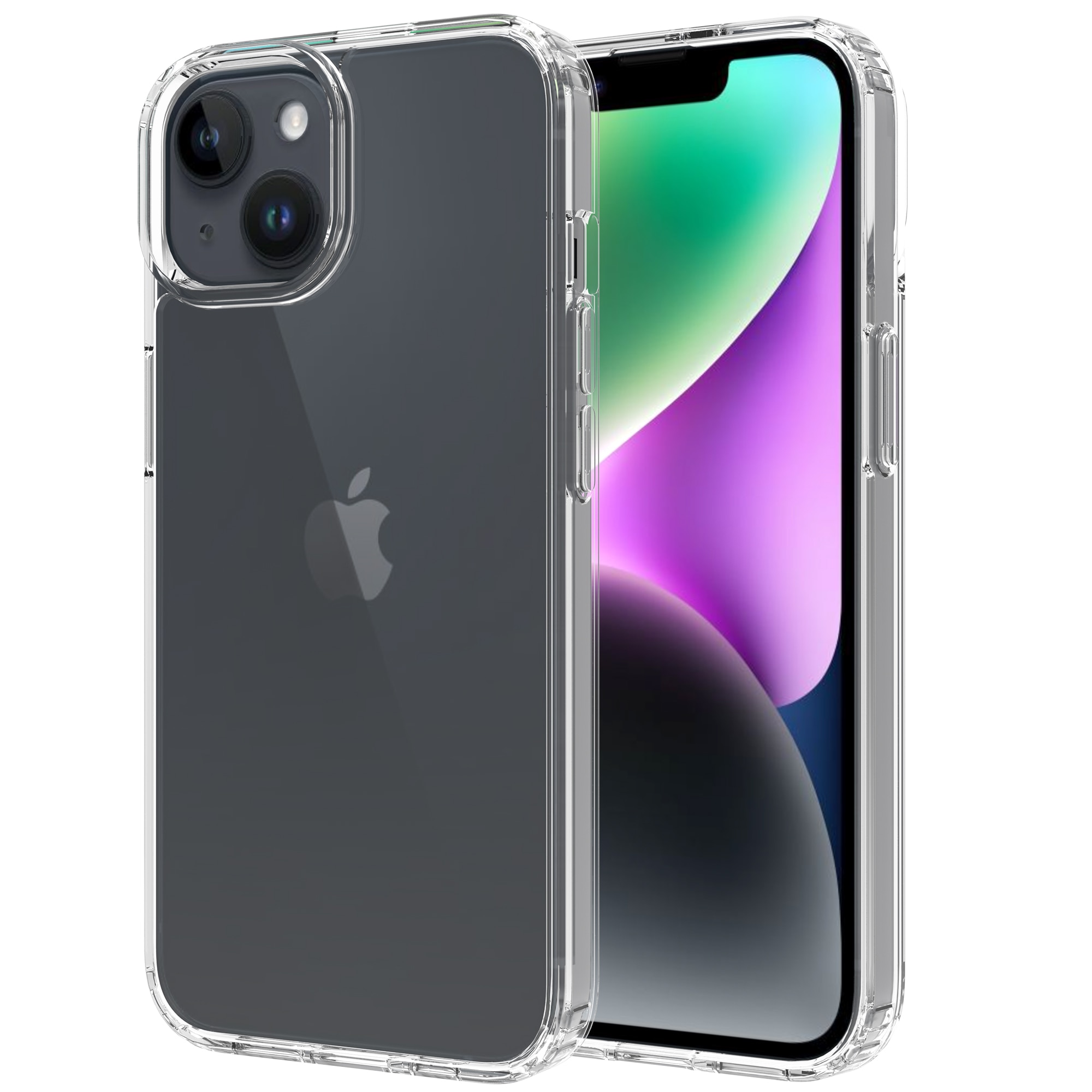 Funda híbrida para iPhone 13 transparente