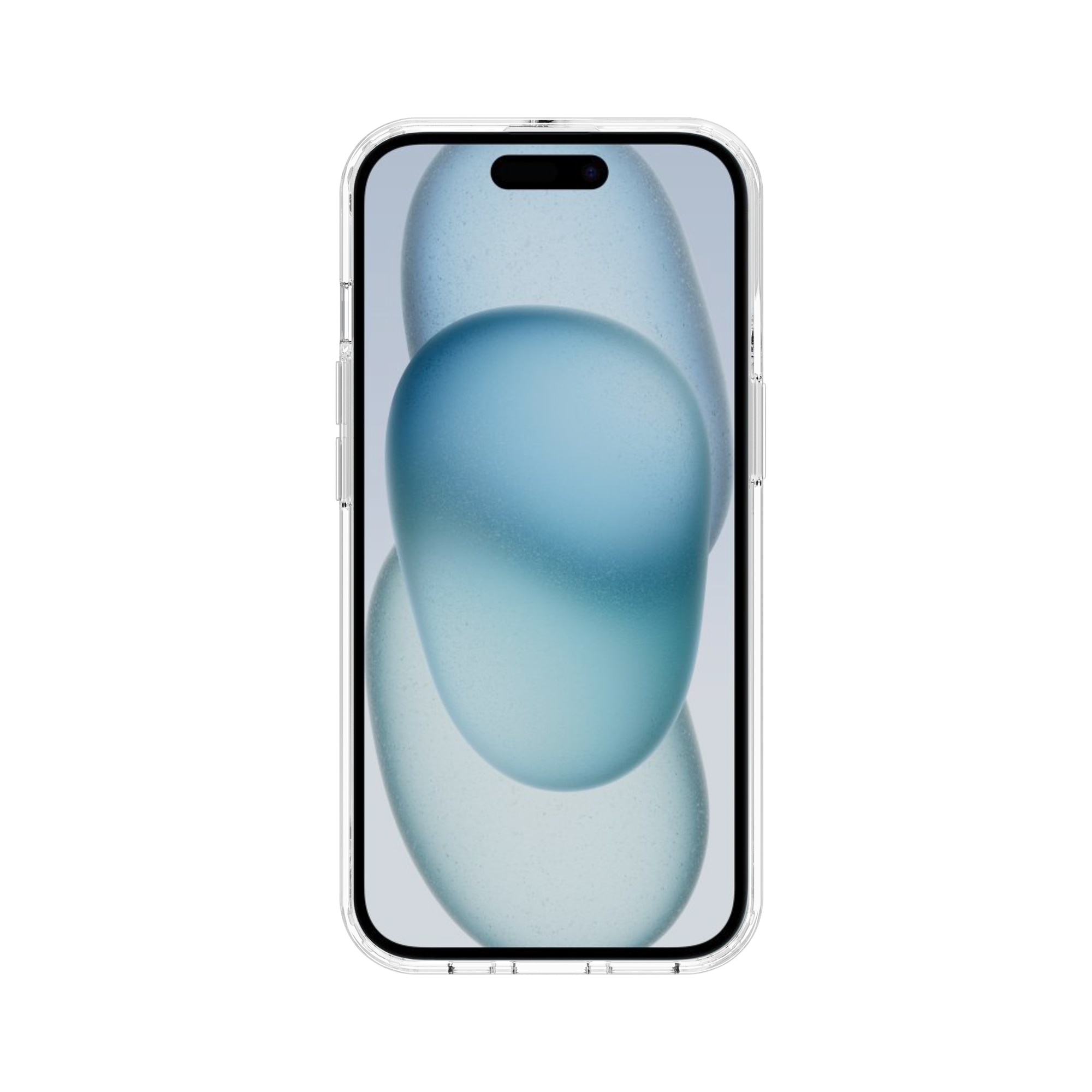 Funda híbrida para iPhone 15 Plus transparente