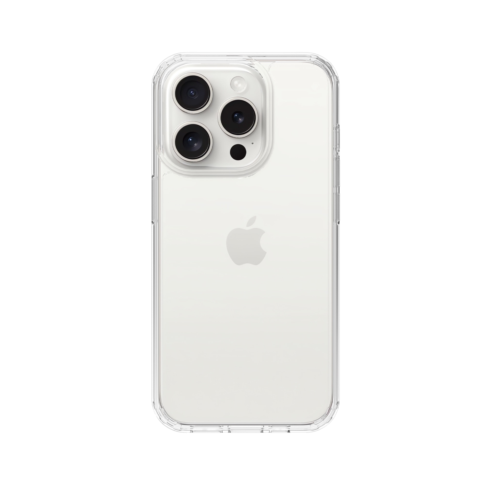 Funda híbrida para iPhone 15 Pro transparente