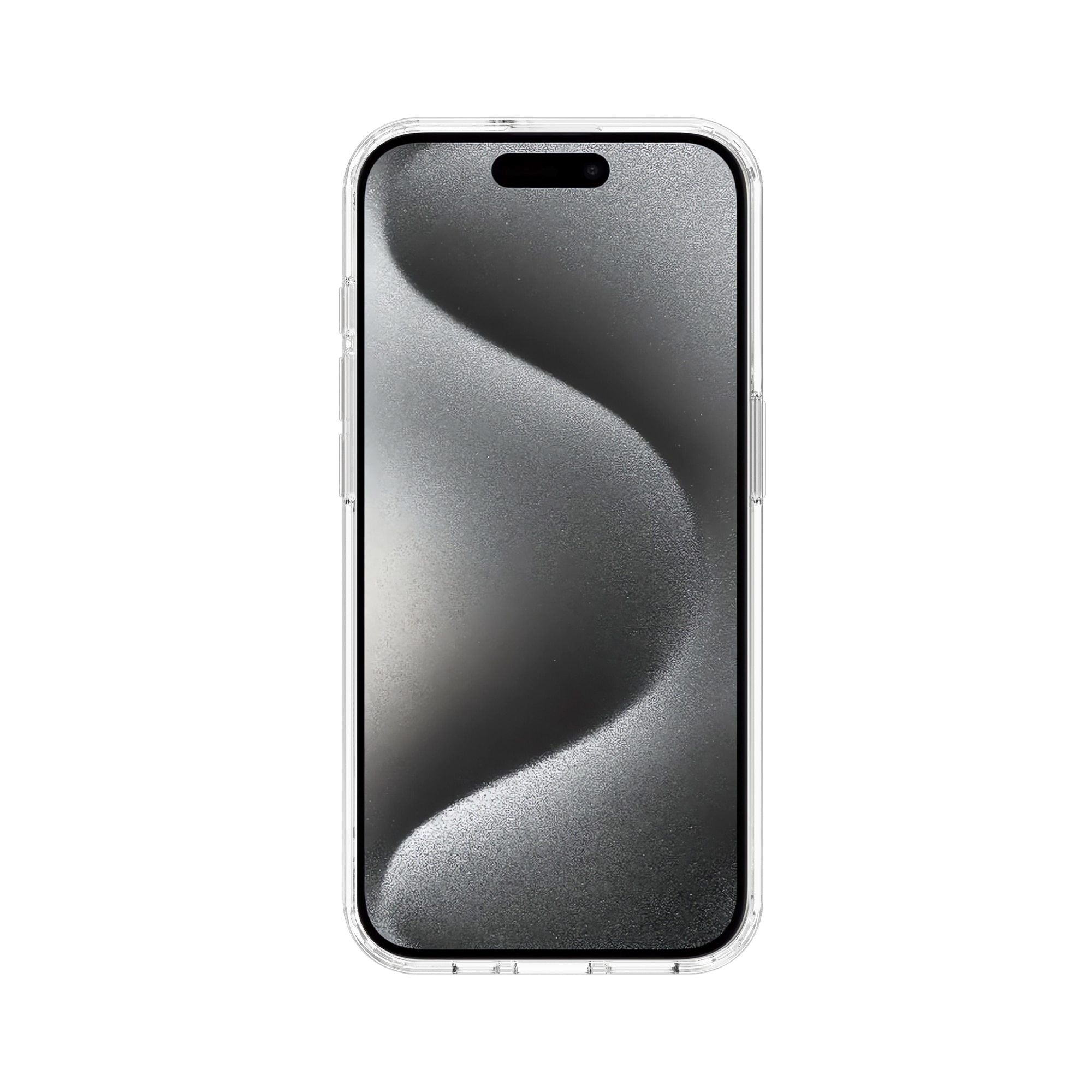 Funda híbrida para iPhone 15 Pro transparente