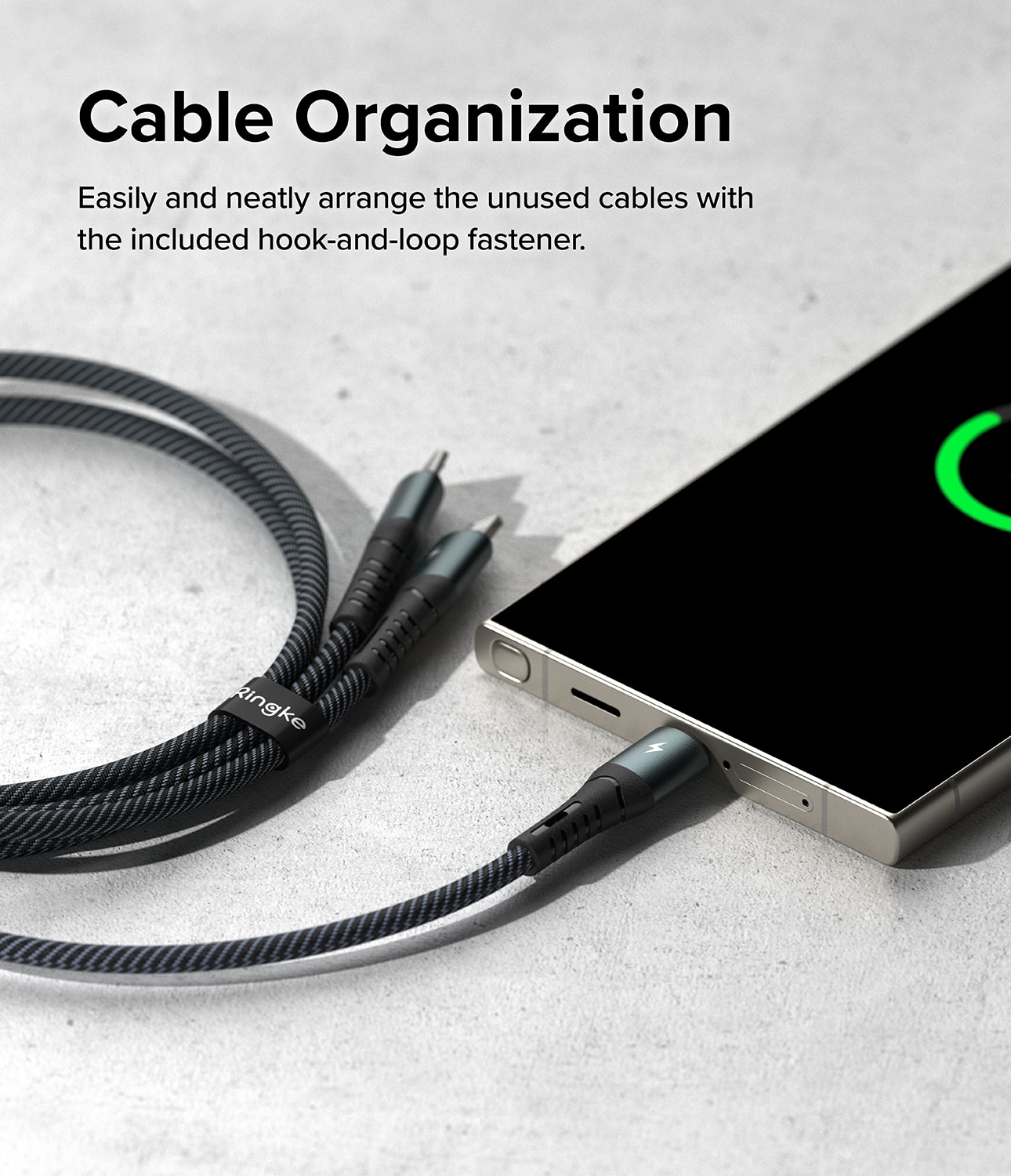 3-in-1 Fast Charging Cable múltiple, negro