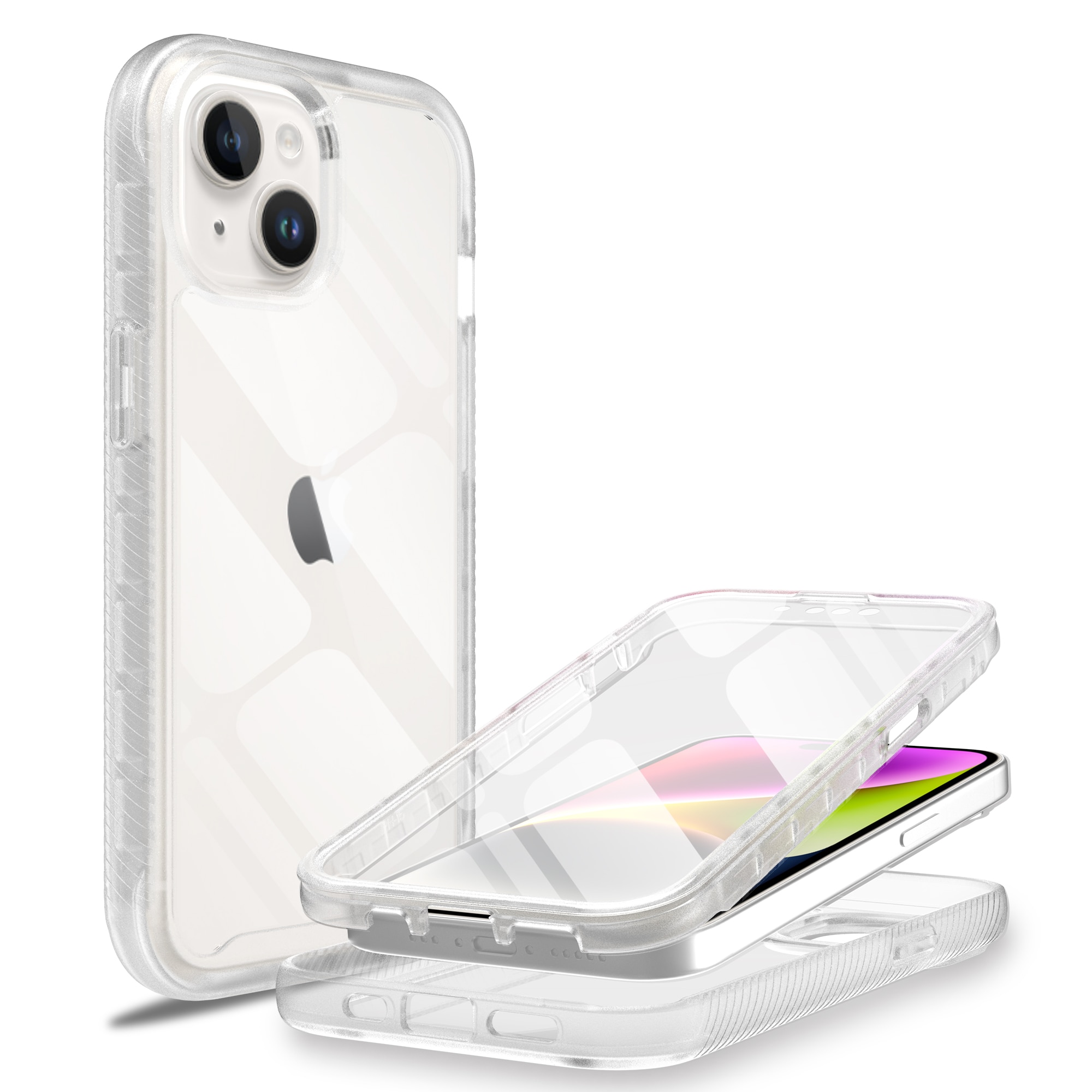 Funda Full Protection iPhone 15 transparente