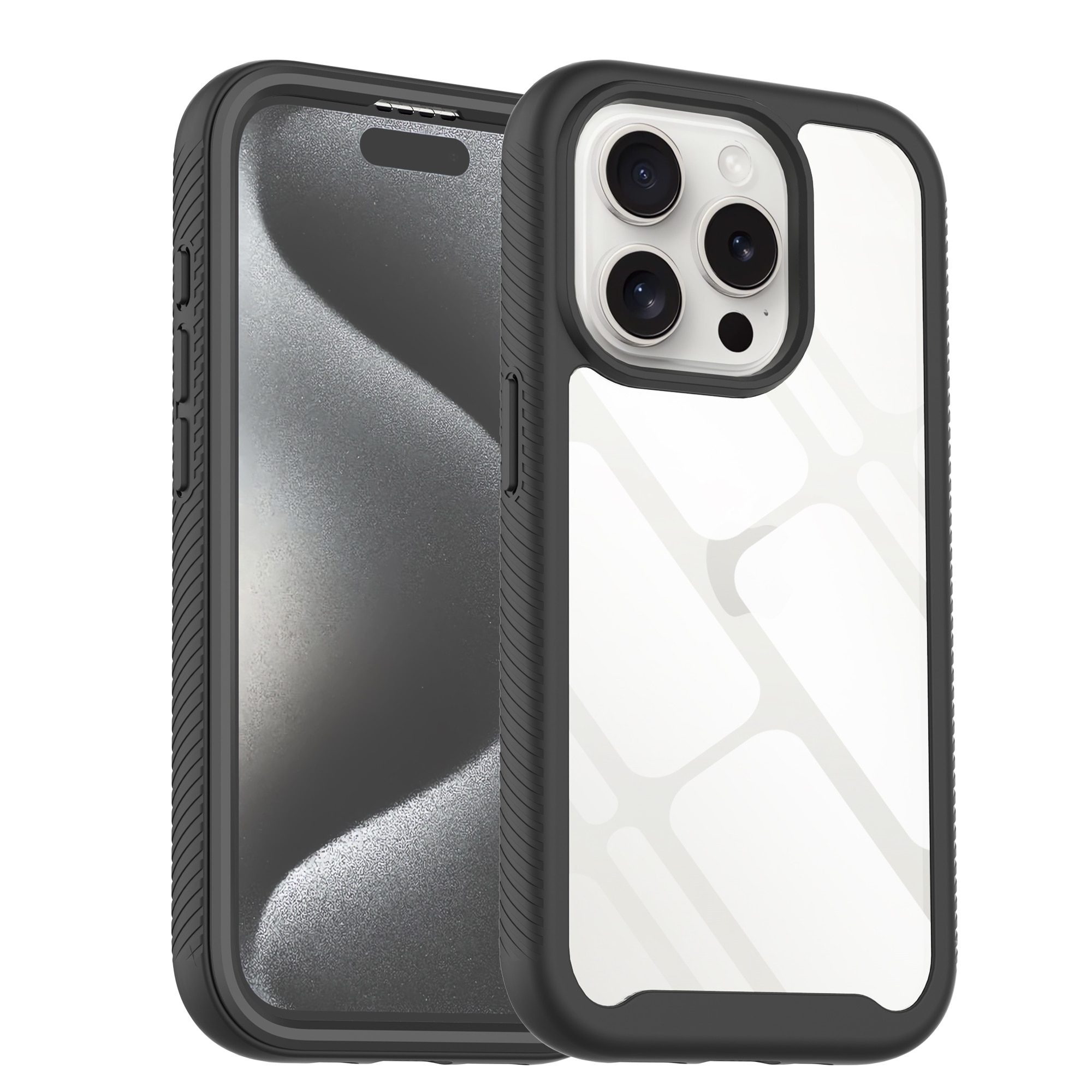 Funda Full Protection iPhone 15 Pro Max negro