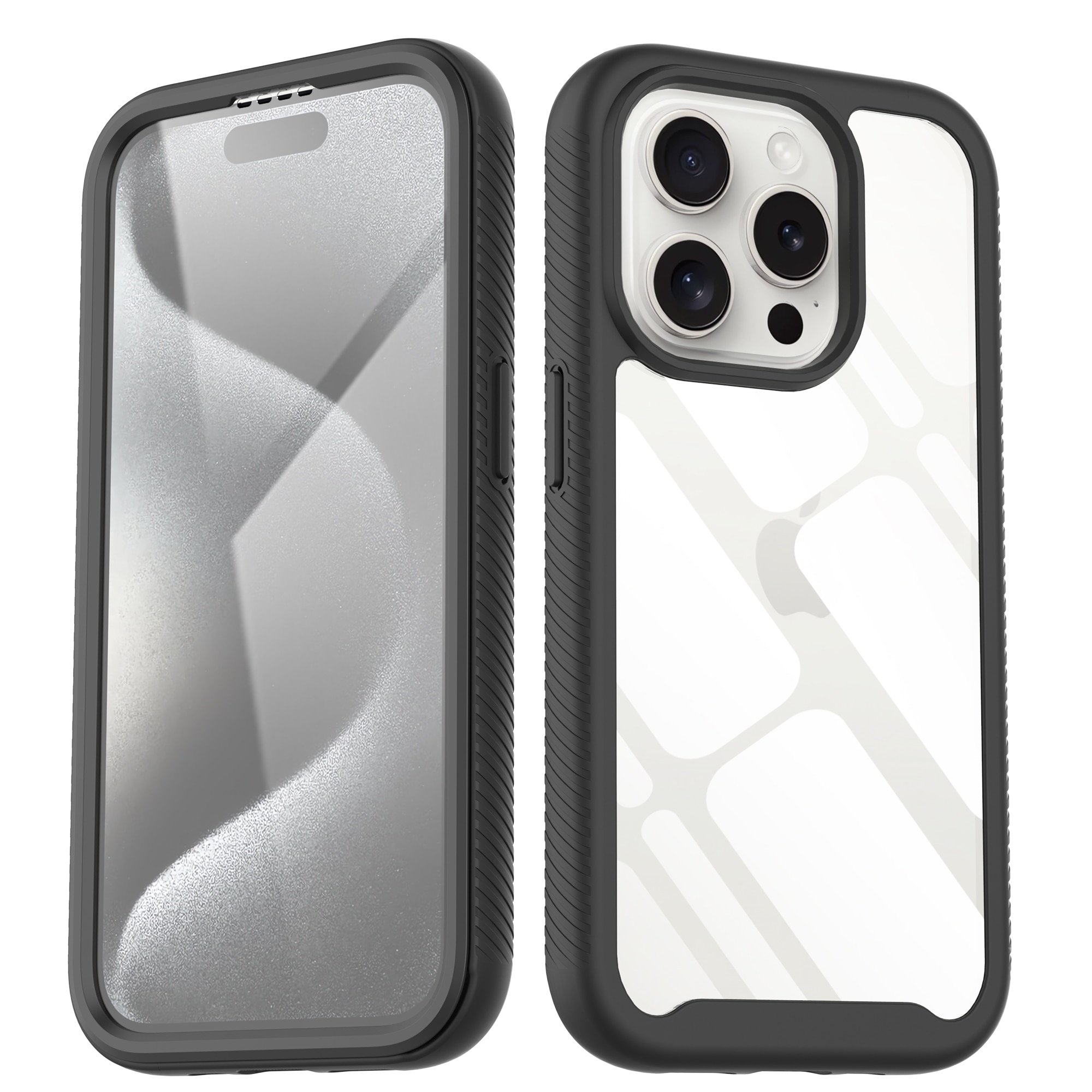 Funda Full Protection iPhone 15 Pro Max negro