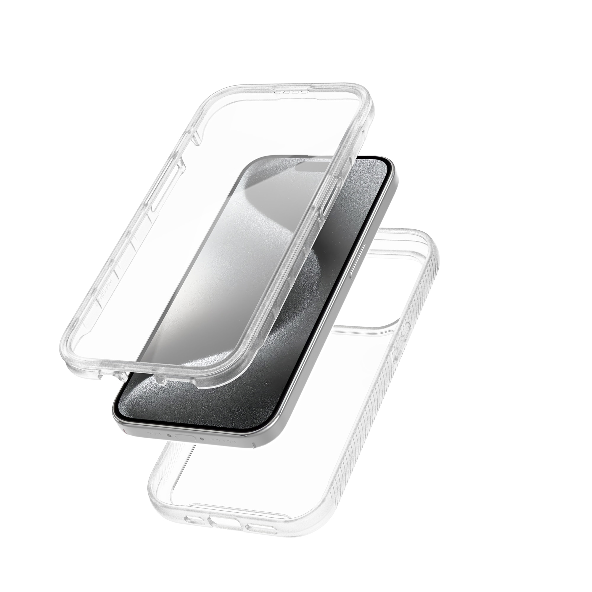 Funda Full Protection iPhone 15 Pro Max transparente