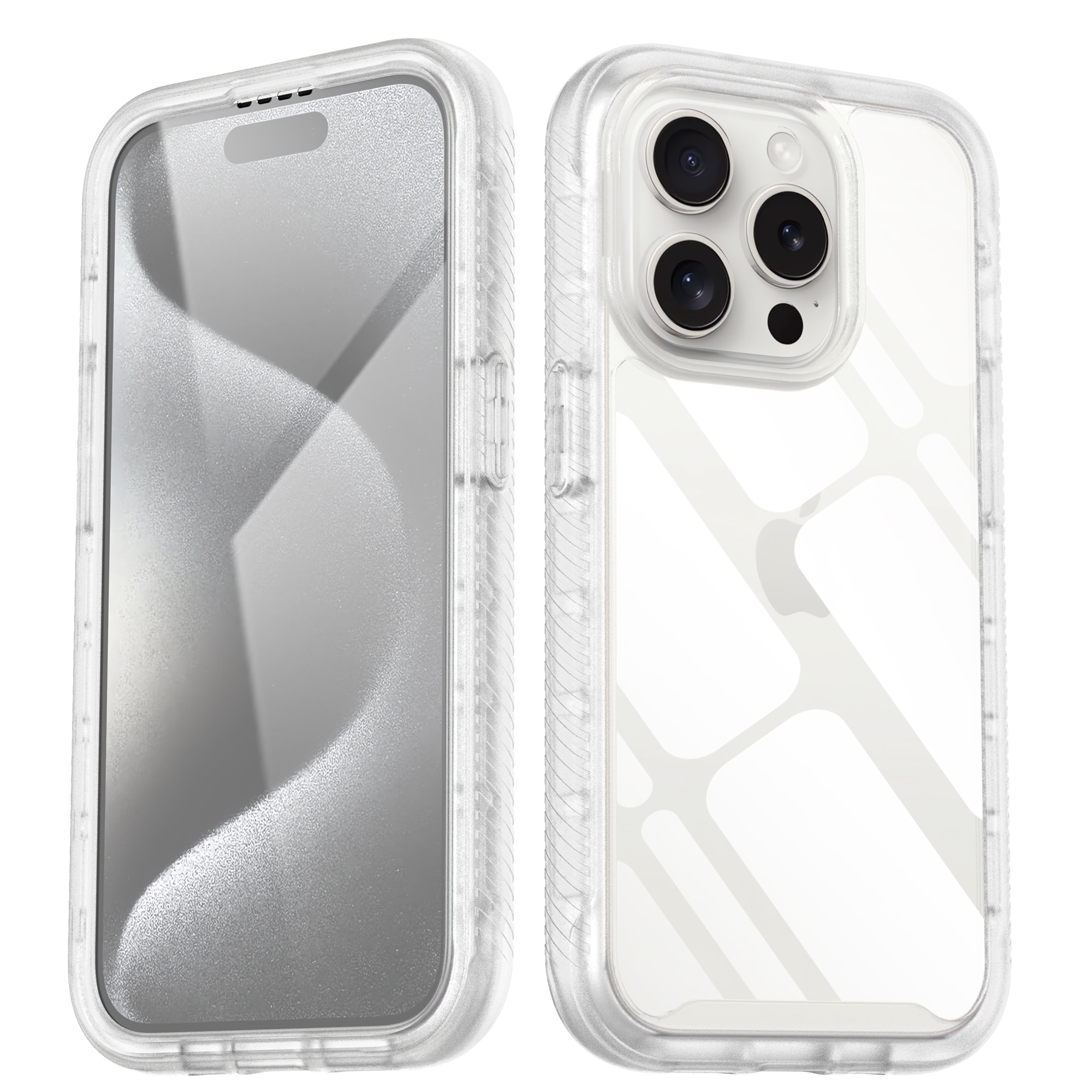 Funda Full Protection iPhone 15 Pro Max transparente