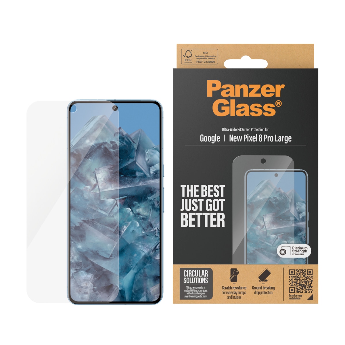 Google Pixel 9 Pro XL Screen Protector Ultra Wide Fit