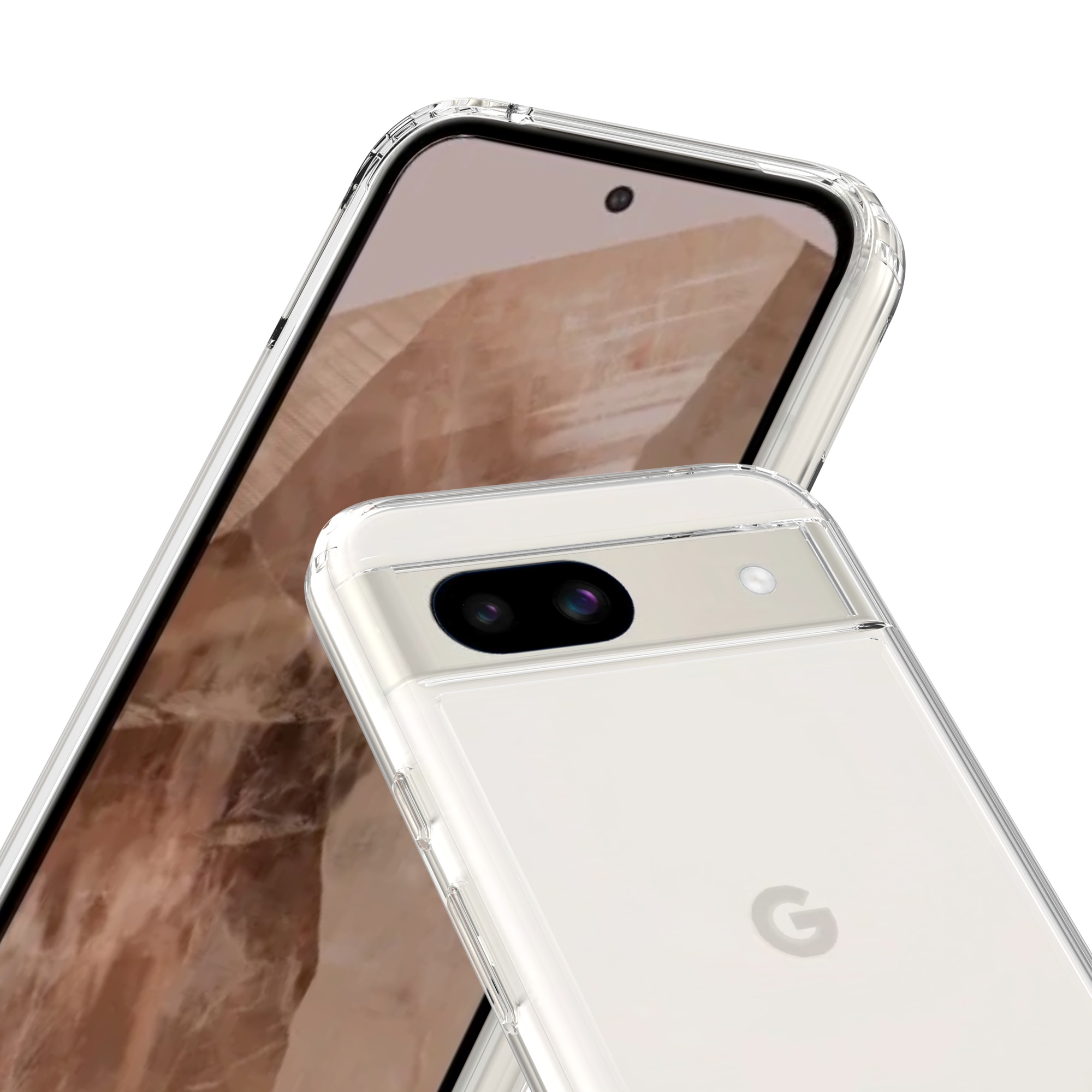 Funda Híbrida Crystal Hybrid Google Pixel 8a transparente