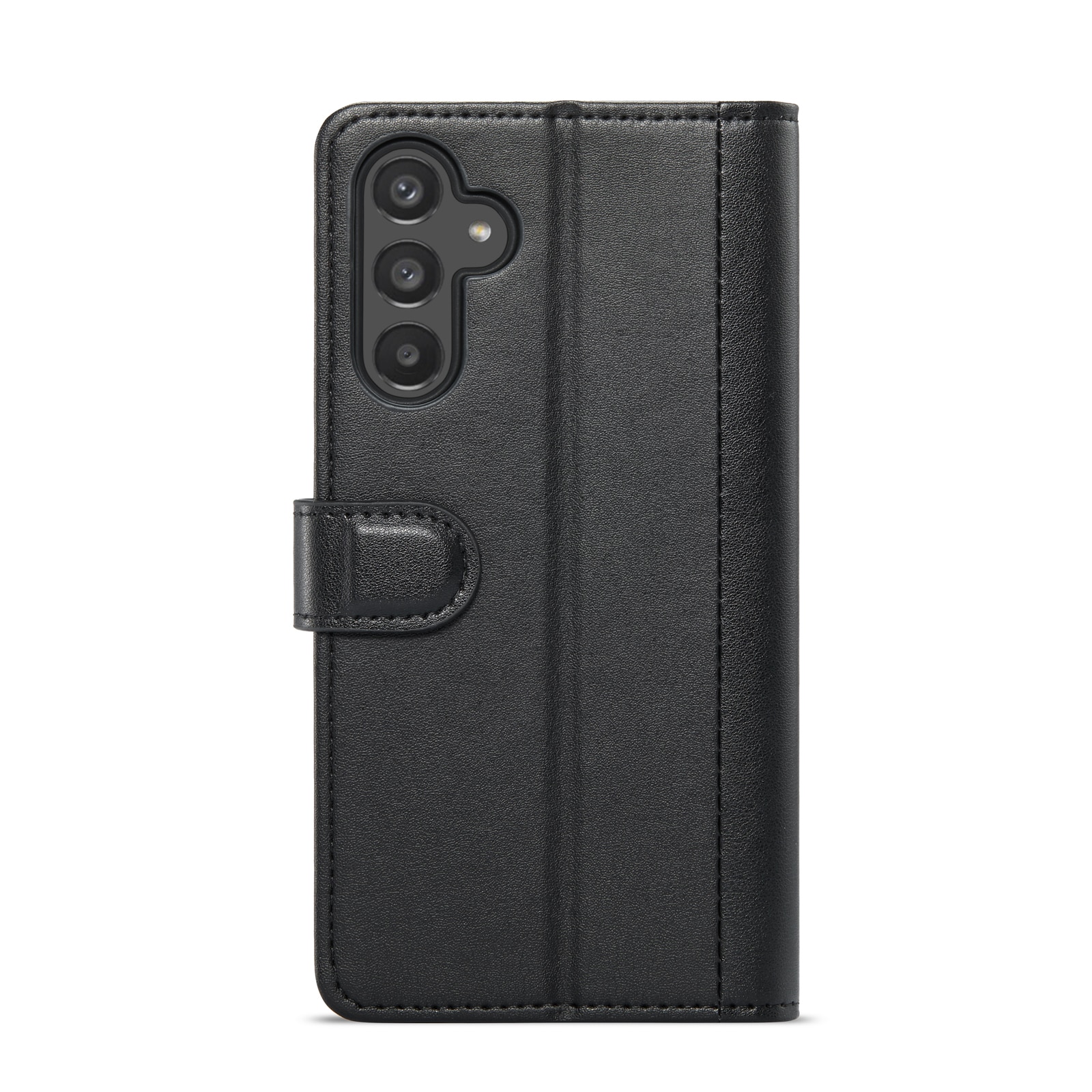 Funda de cuero genuino Samsung Galaxy A25, negro