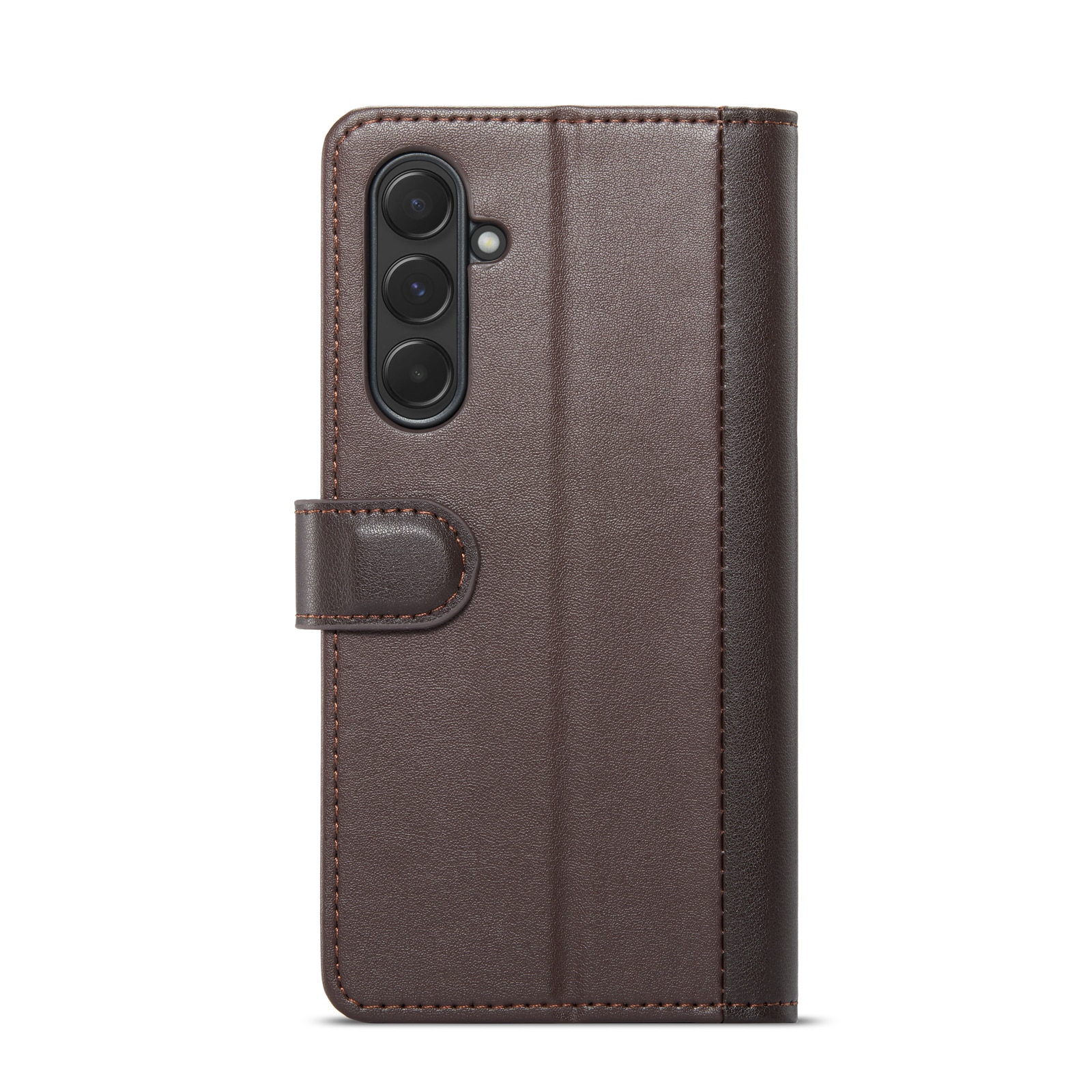 Funda de cuero genuino Samsung Galaxy A55, marrón