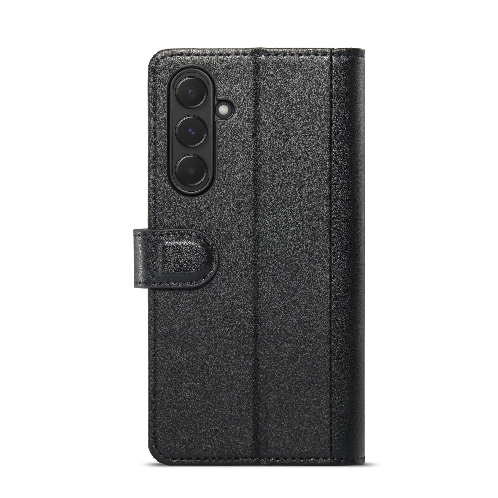 Funda de cuero genuino Samsung Galaxy A55, negro