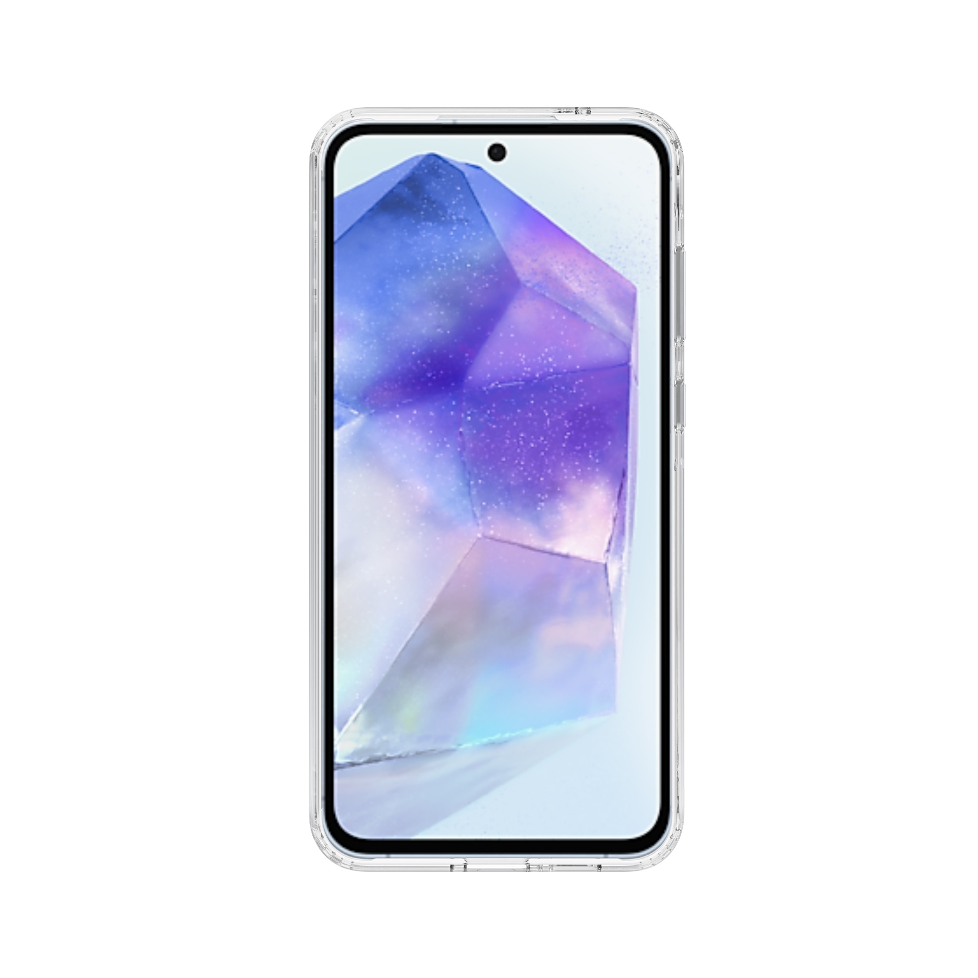 Funda híbrida para Samsung Galaxy A55 transparente