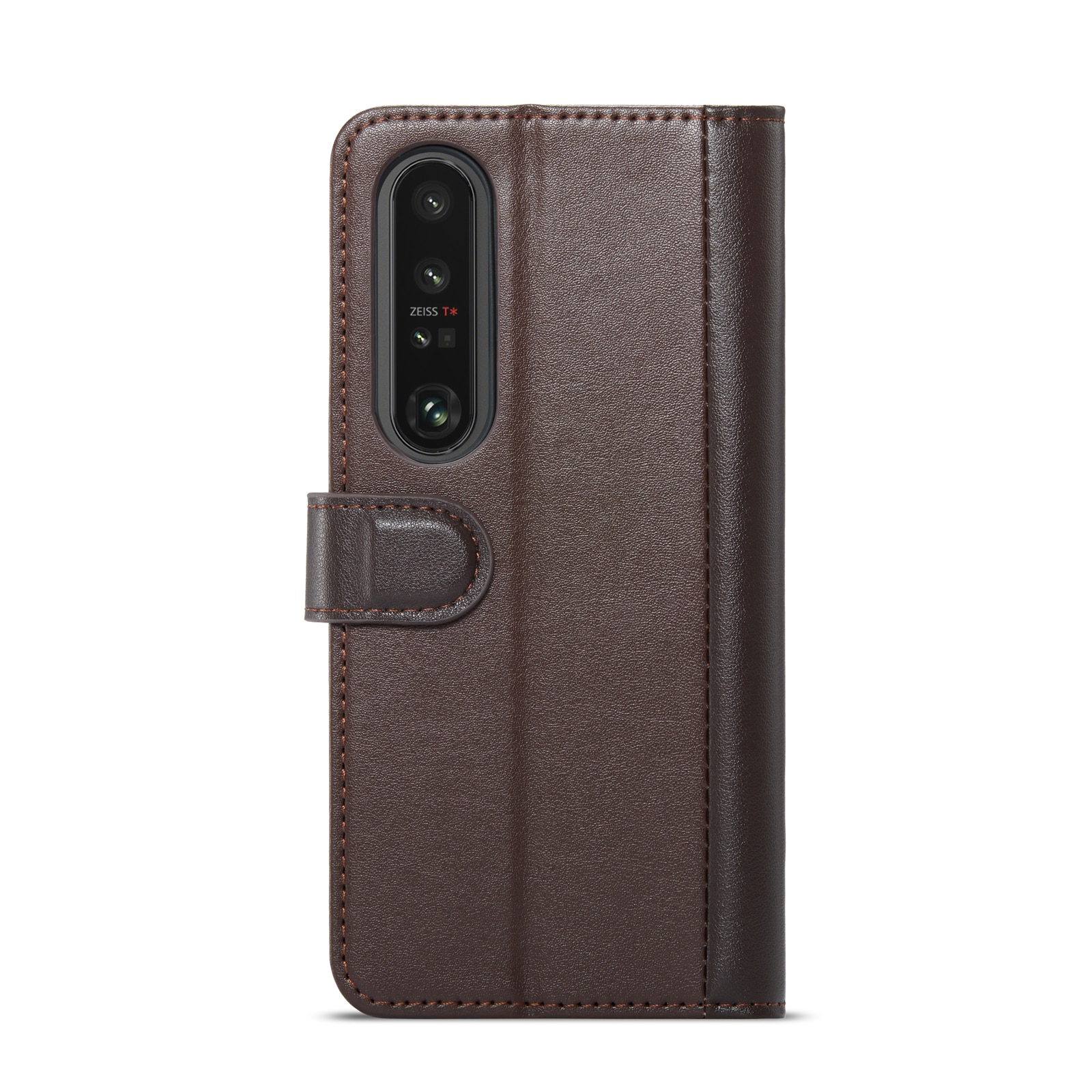 Funda de cuero genuino Sony Xperia 1 VI, marrón