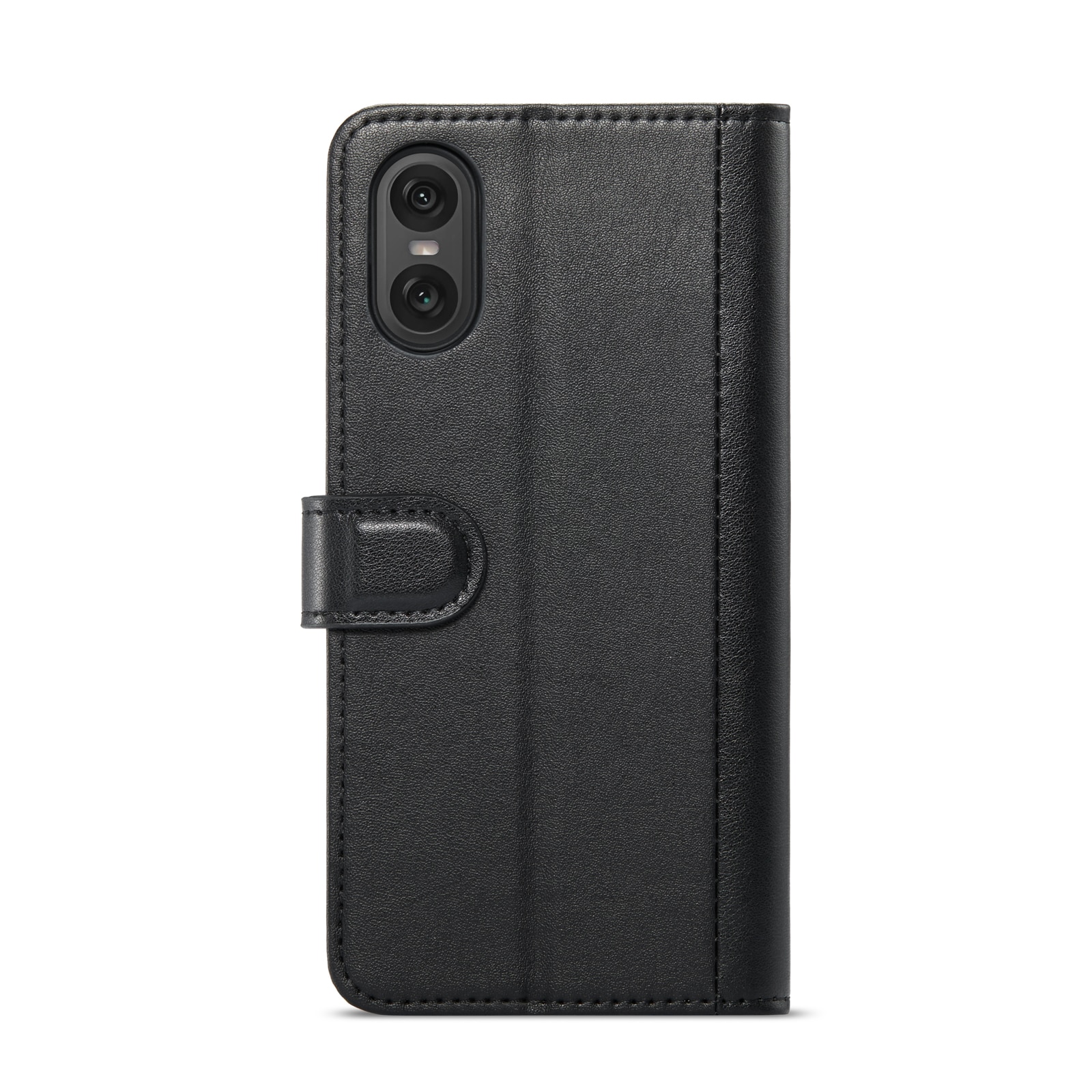 Funda de cuero genuino Sony Xperia 10 VI, negro