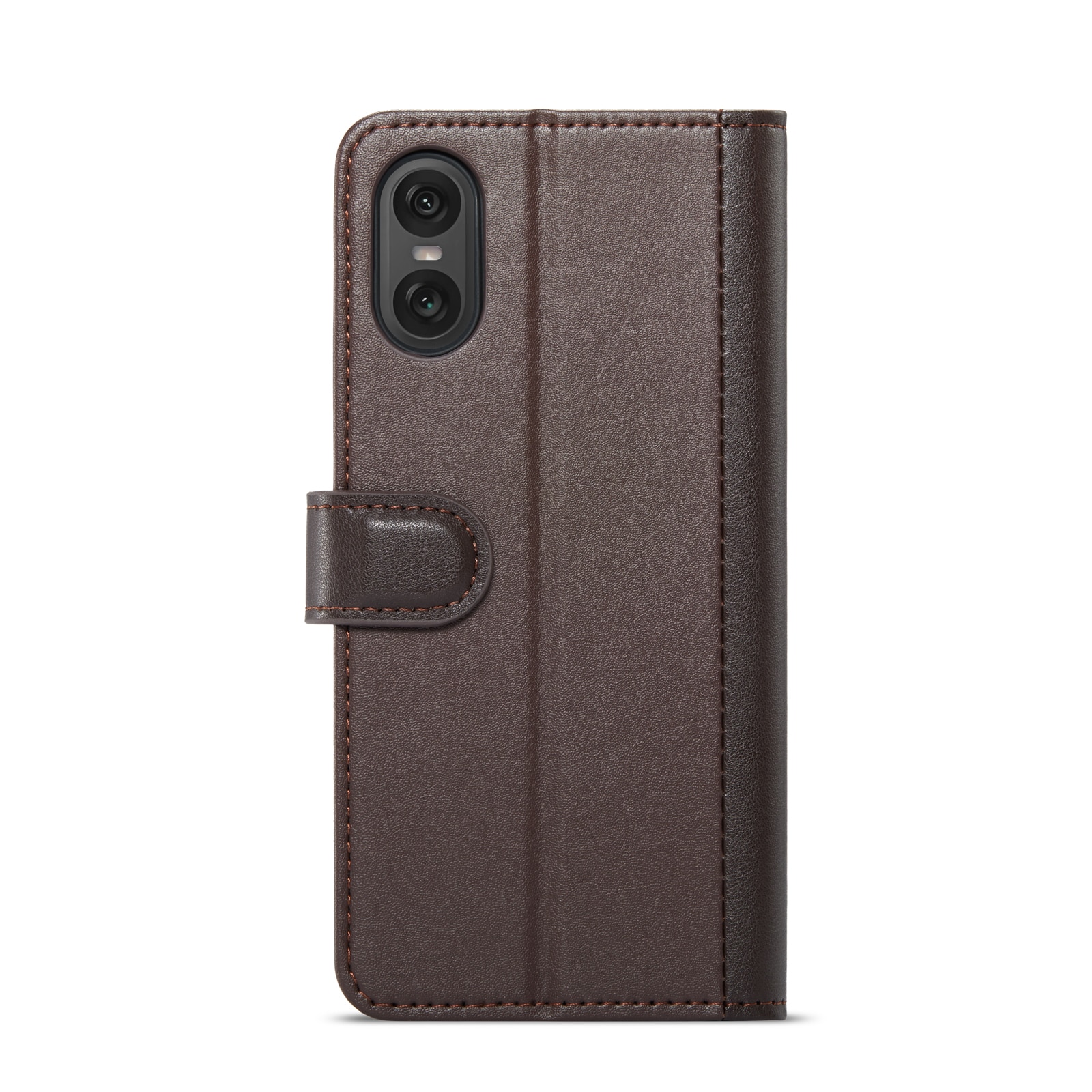 Funda de cuero genuino Sony Xperia 10 VI, marrón