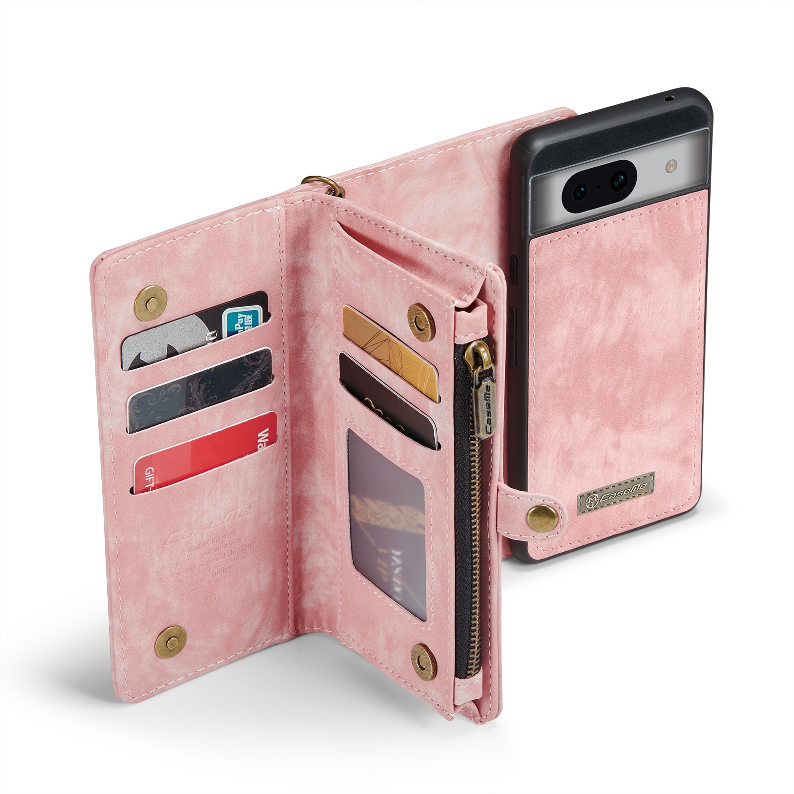 Cartera Multi-Slot Google Pixel 8a rosado