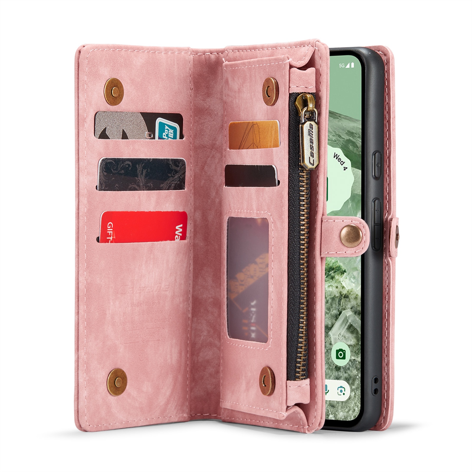 Cartera Multi-Slot Google Pixel 8a rosado