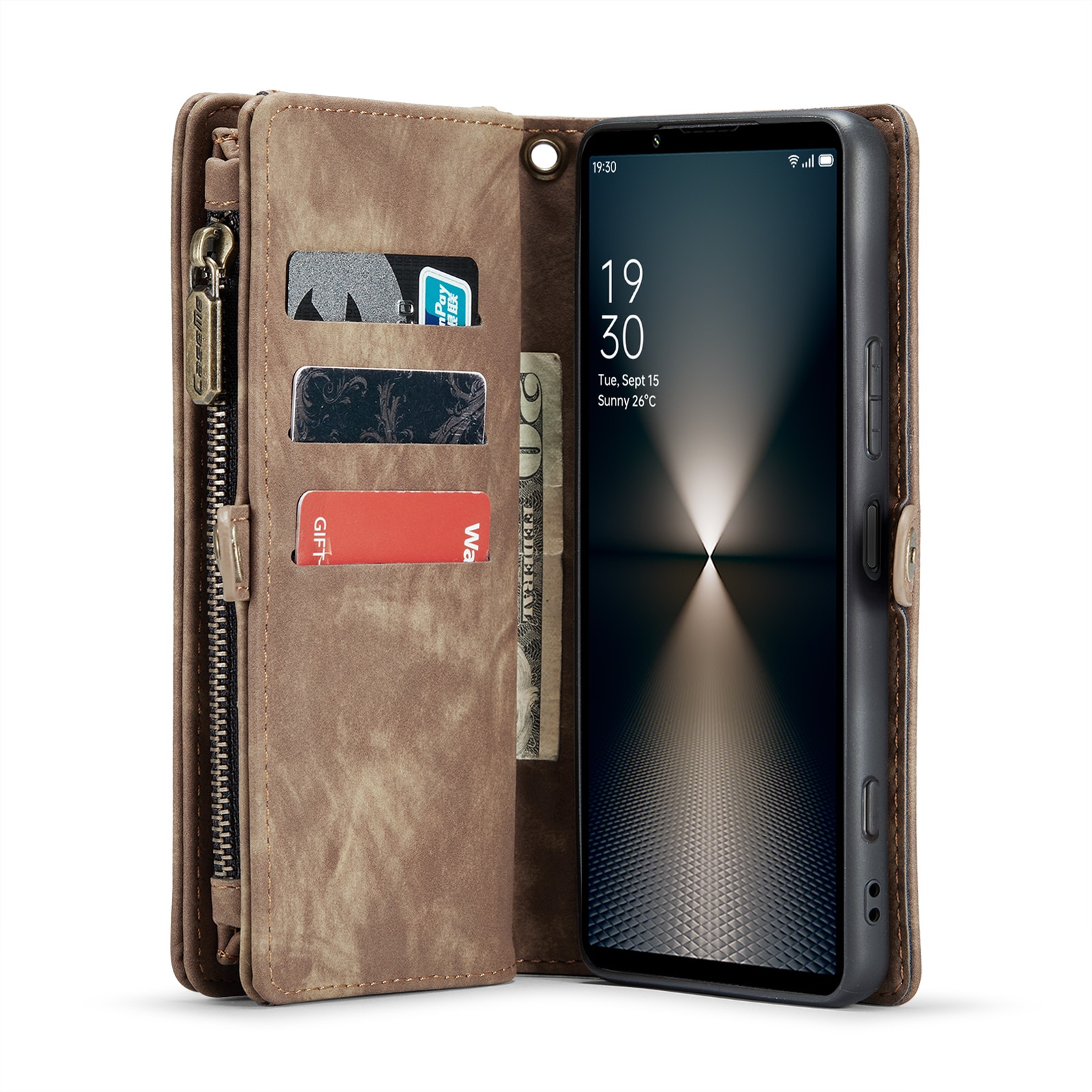 Cartera Multi-Slot Sony Xperia 10 VI marrón