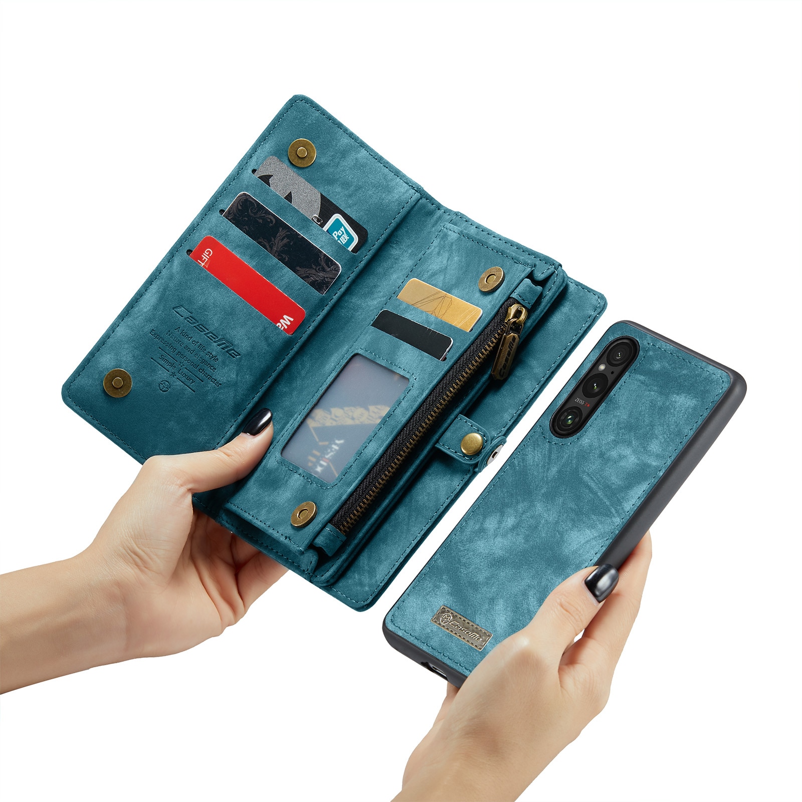 Cartera Multi-Slot Sony Xperia 10 VI azul