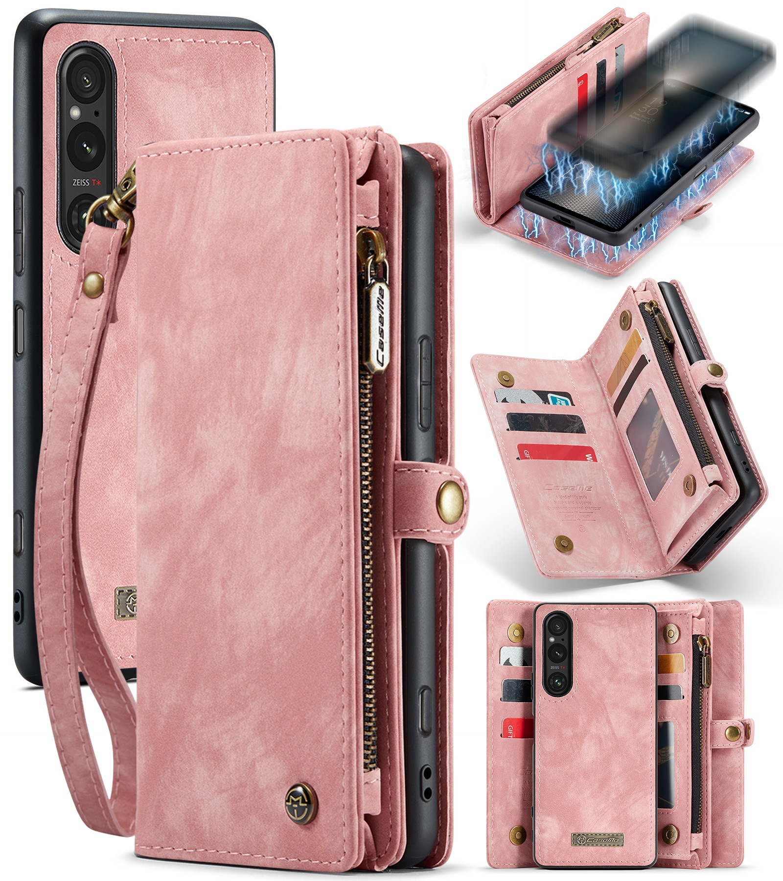 Cartera Multi-Slot Sony Xperia 10 VI rosado