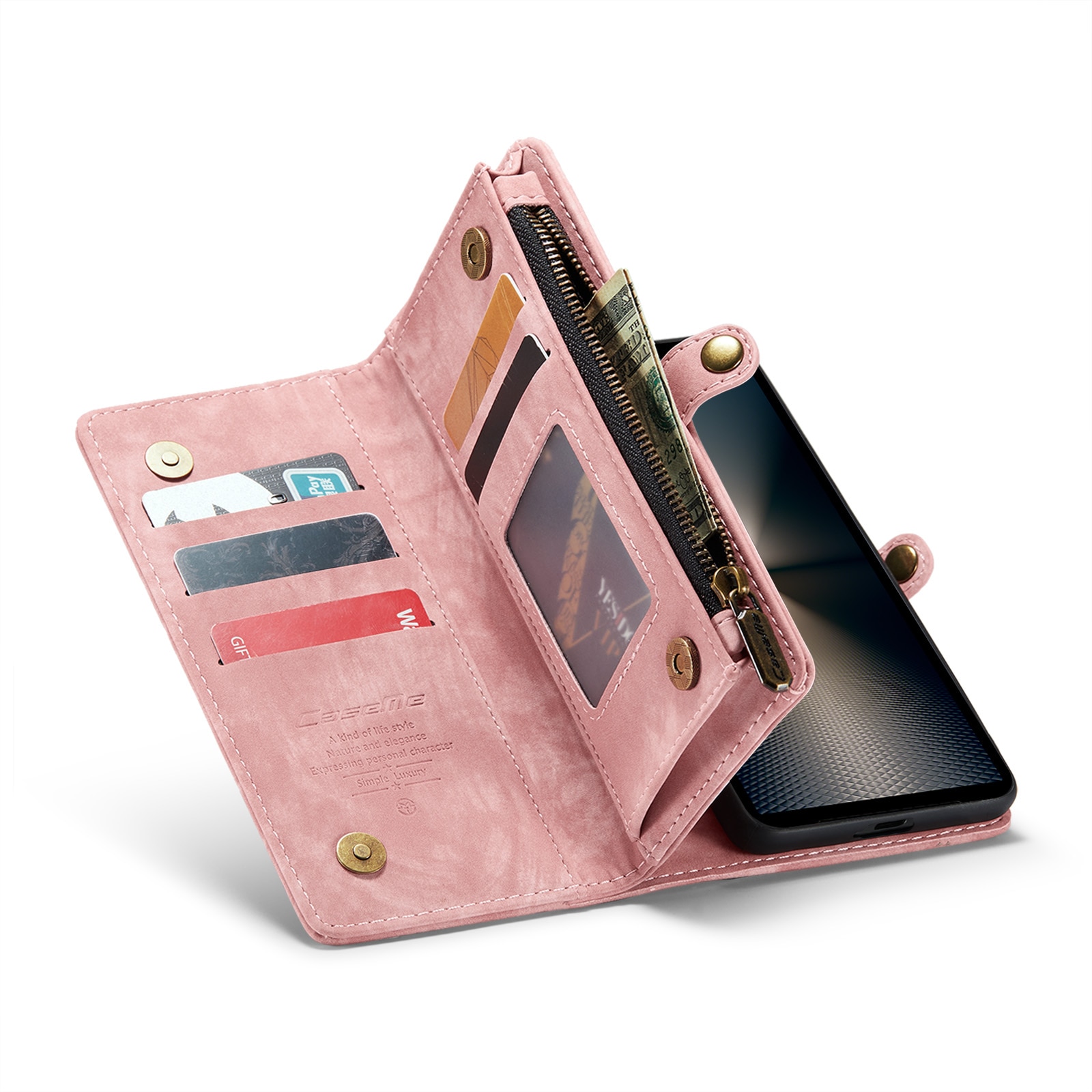 Cartera Multi-Slot Sony Xperia 10 VI rosado