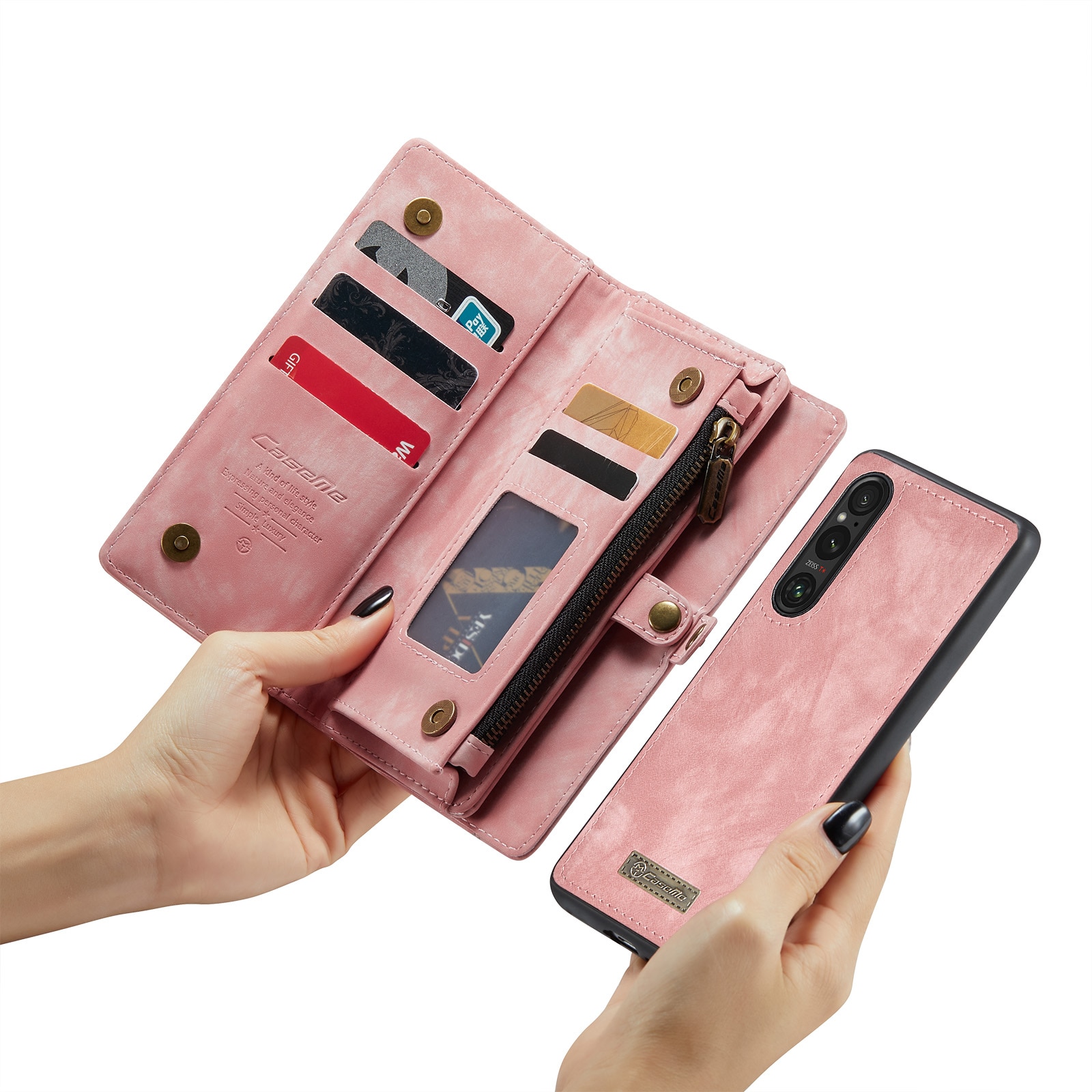 Cartera Multi-Slot Sony Xperia 10 VI rosado