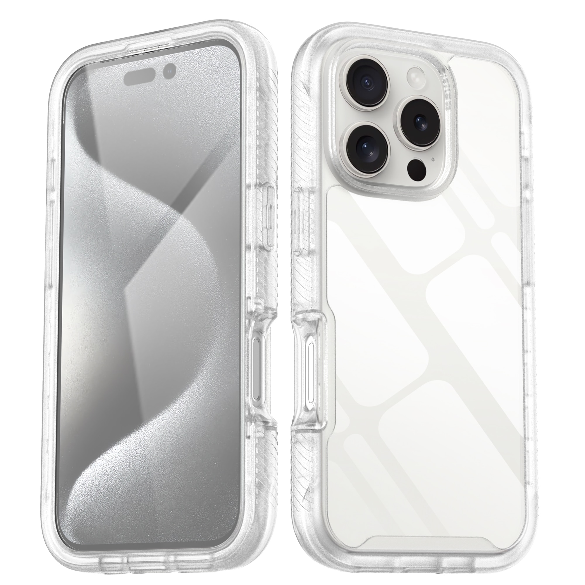 Funda Full Protection iPhone 16 Pro transparente