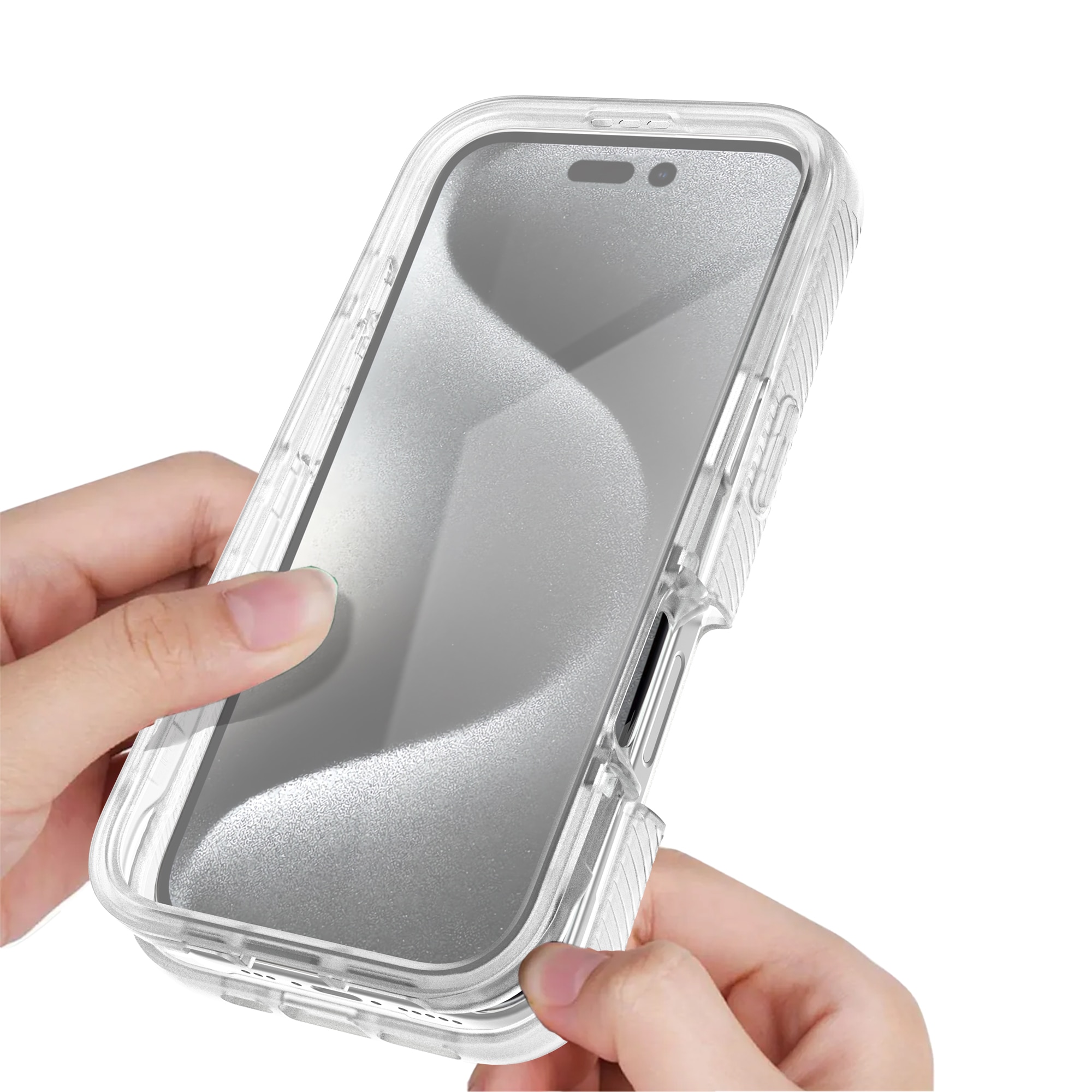 Funda Full Protection iPhone 16 Pro transparente