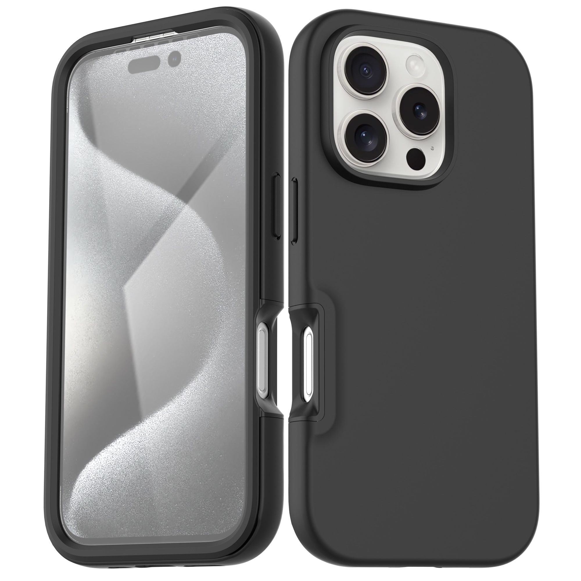 Funda Full Protection iPhone 16 Pro negro