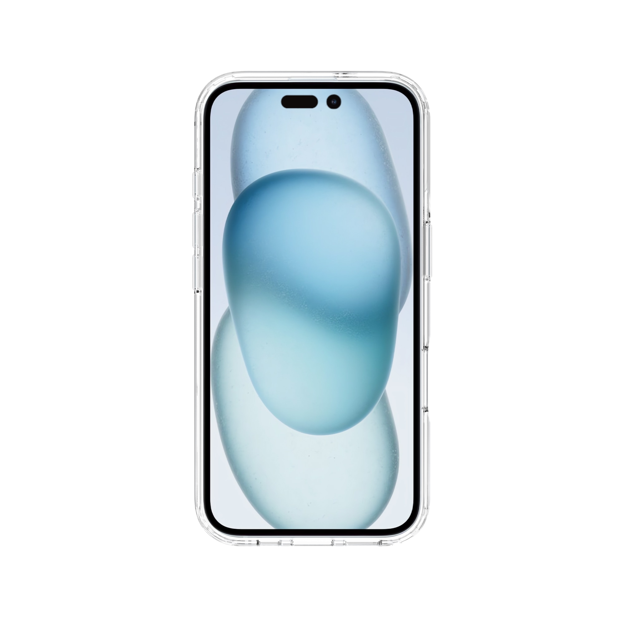 Funda híbrida para iPhone 16 transparente