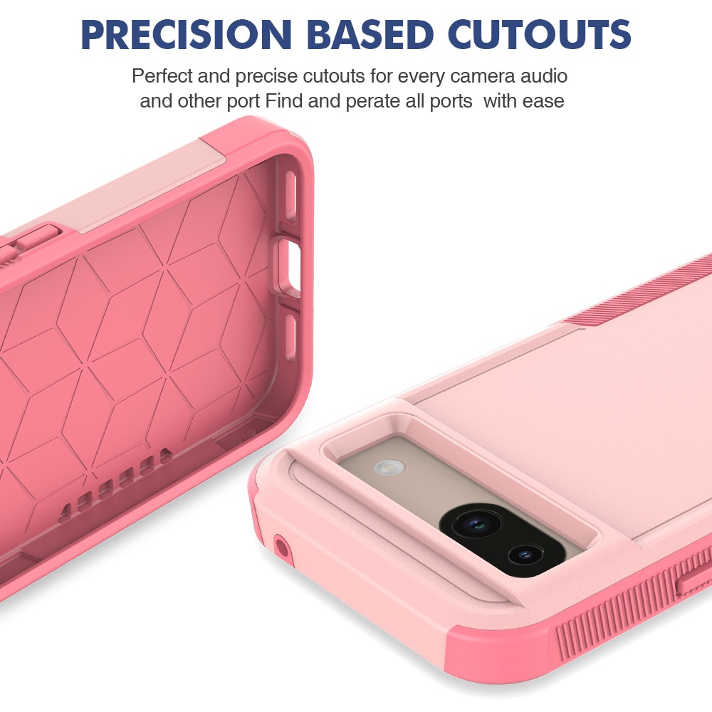 Funda híbrida Off-road Google Pixel 8a, rosado