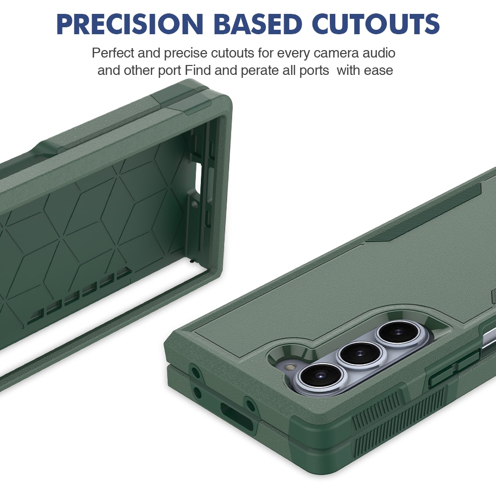 Funda híbrida Off-road Samsung Galaxy Z Fold 6, verde