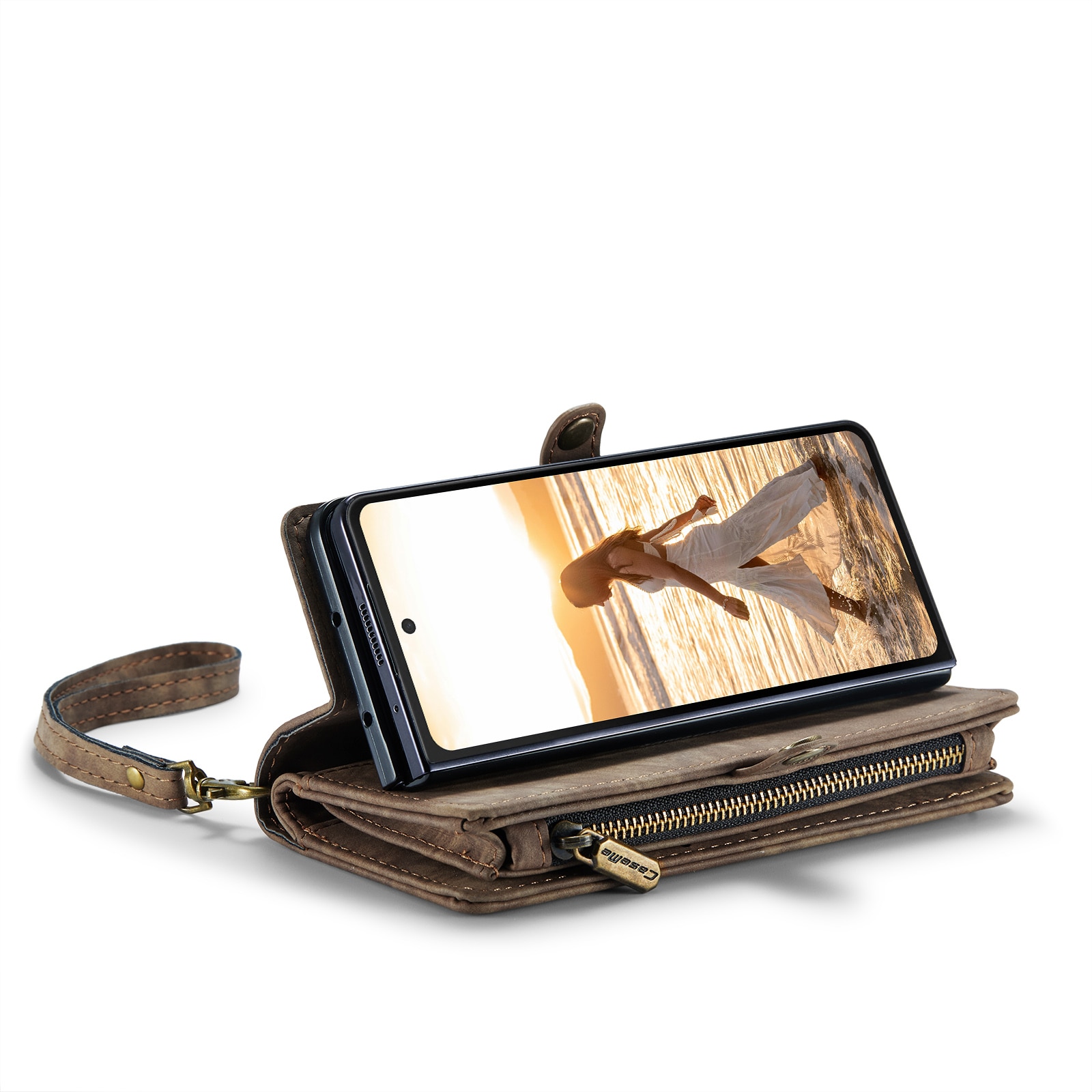 Cartera Multi-Slot Samsung Galaxy Z Fold 6 marrón