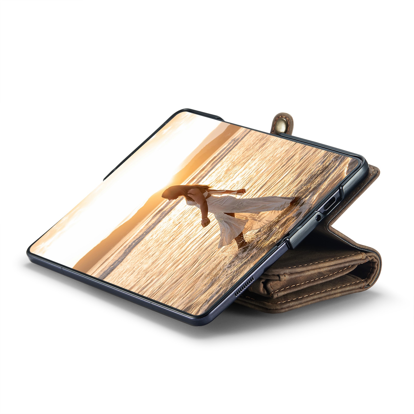 Cartera Multi-Slot Samsung Galaxy Z Fold 6 marrón