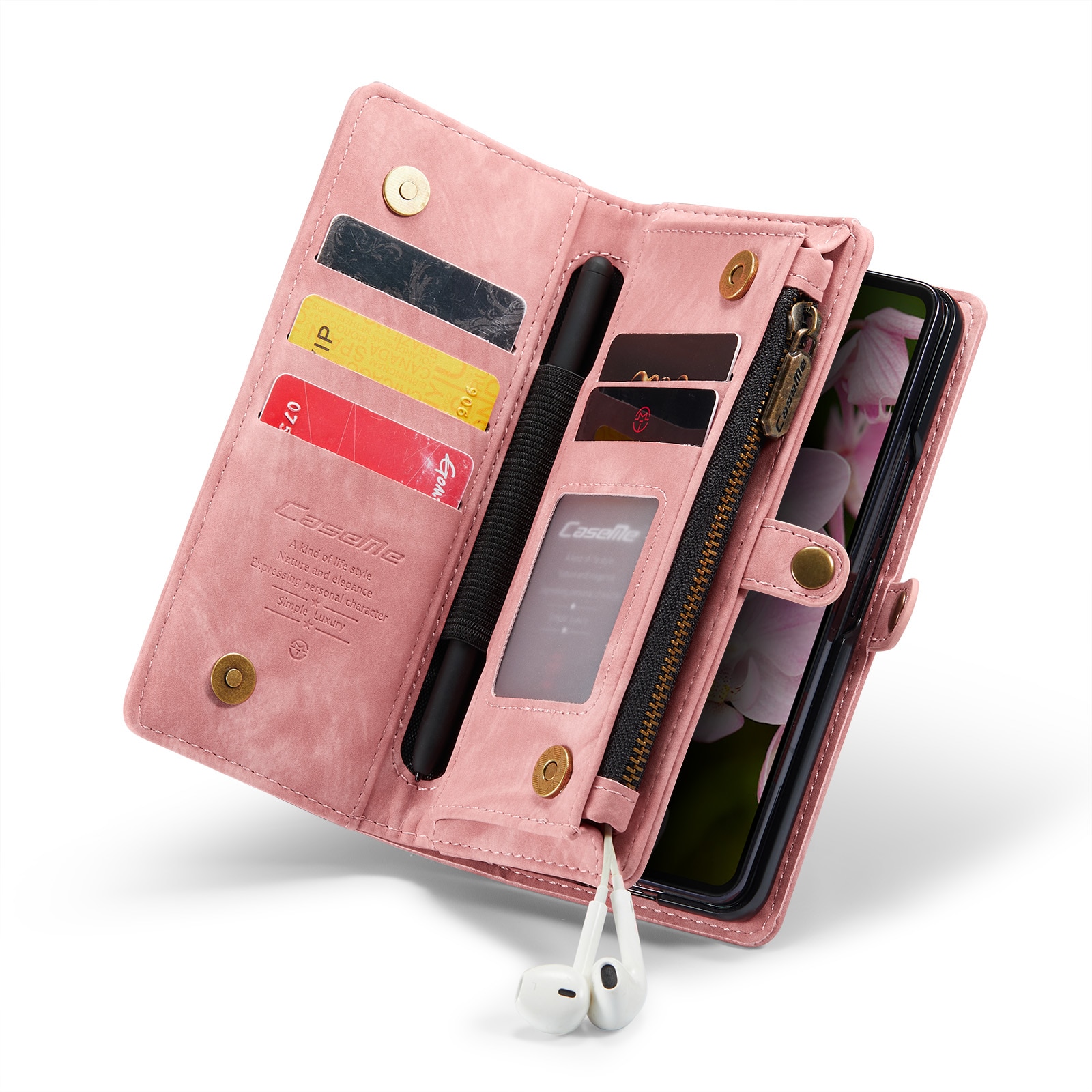 Cartera Multi-Slot Samsung Galaxy Z Fold 6 rosado