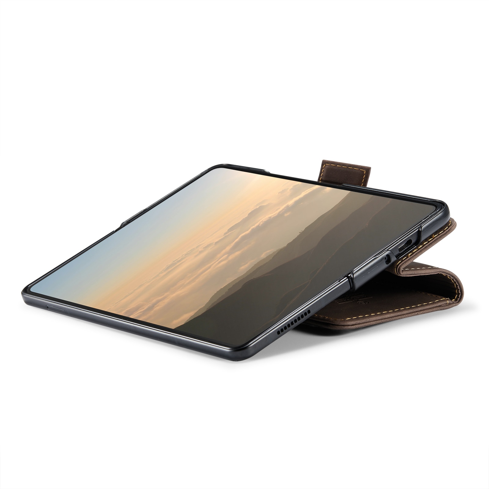 Funda delgada con solapa Samsung Galaxy Z Fold 6 marrón