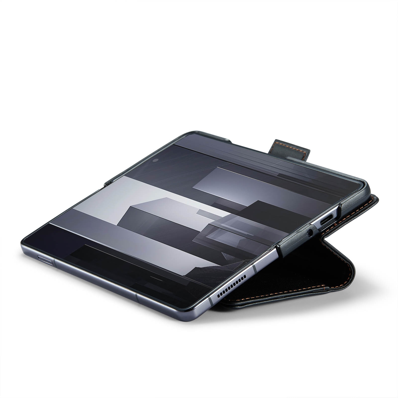 Funda delgada con solapa anti-RFID Samsung Galaxy Z Fold 6 negro