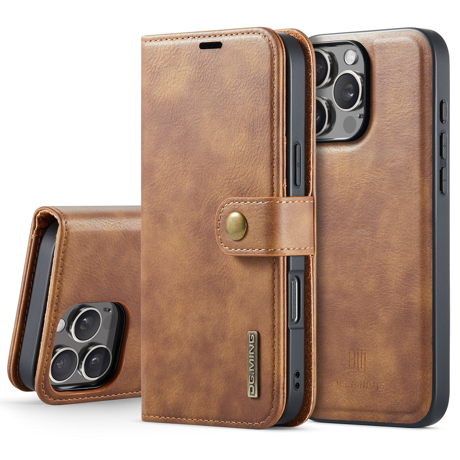 Cartera Magnet Wallet iPhone 16 Pro Max Cognac