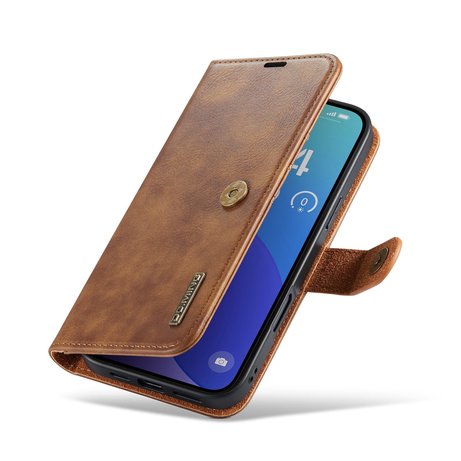 Cartera Magnet Wallet iPhone 16 Pro Max Cognac