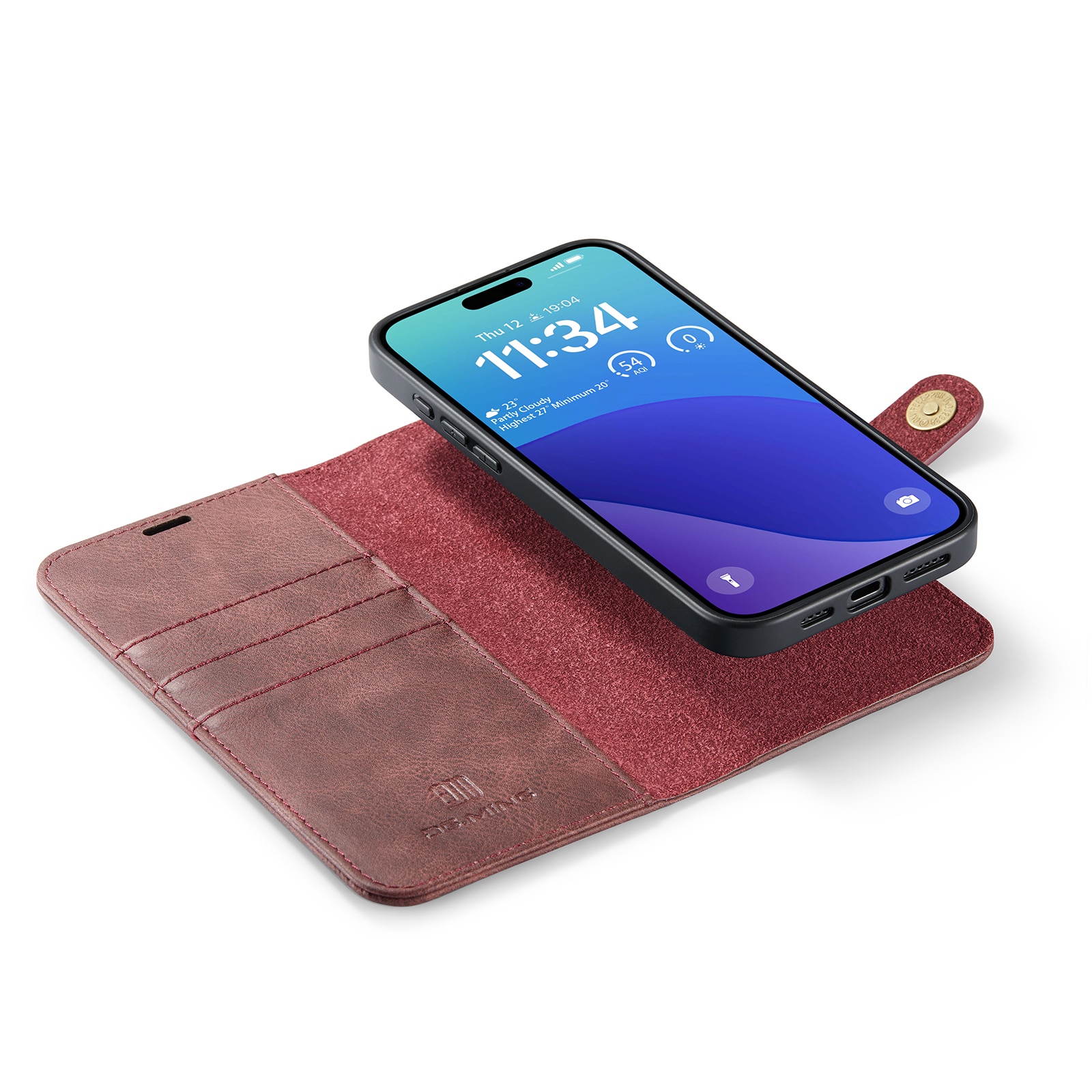 Cartera Magnet Wallet iPhone 16 Pro Red