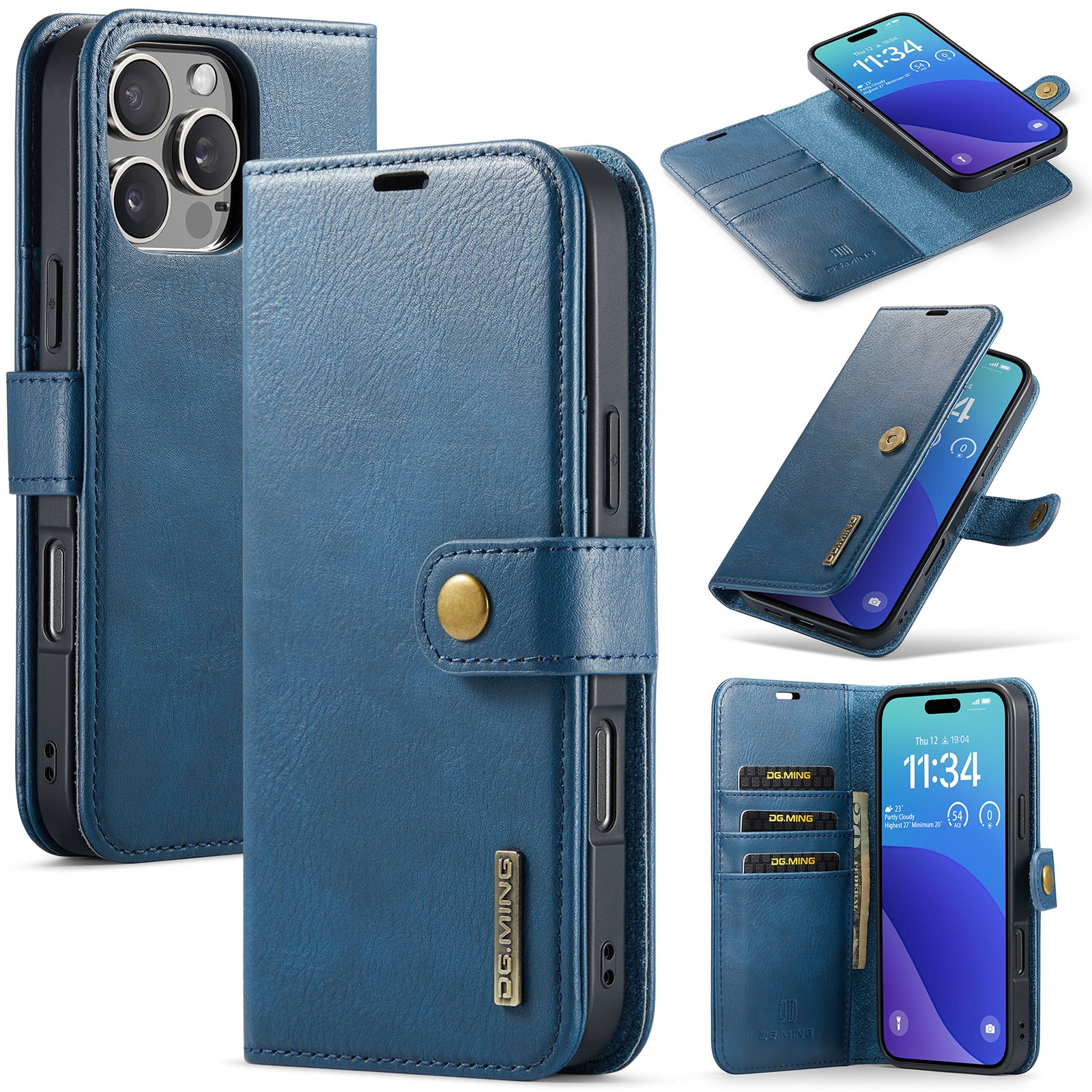 Cartera Magnet Wallet iPhone 16 Pro Blue