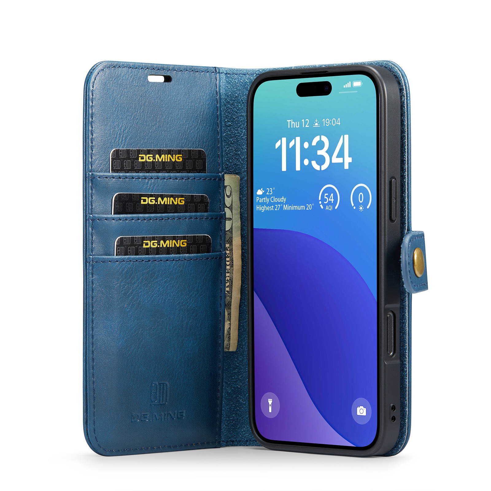 Cartera Magnet Wallet iPhone 16 Pro Blue