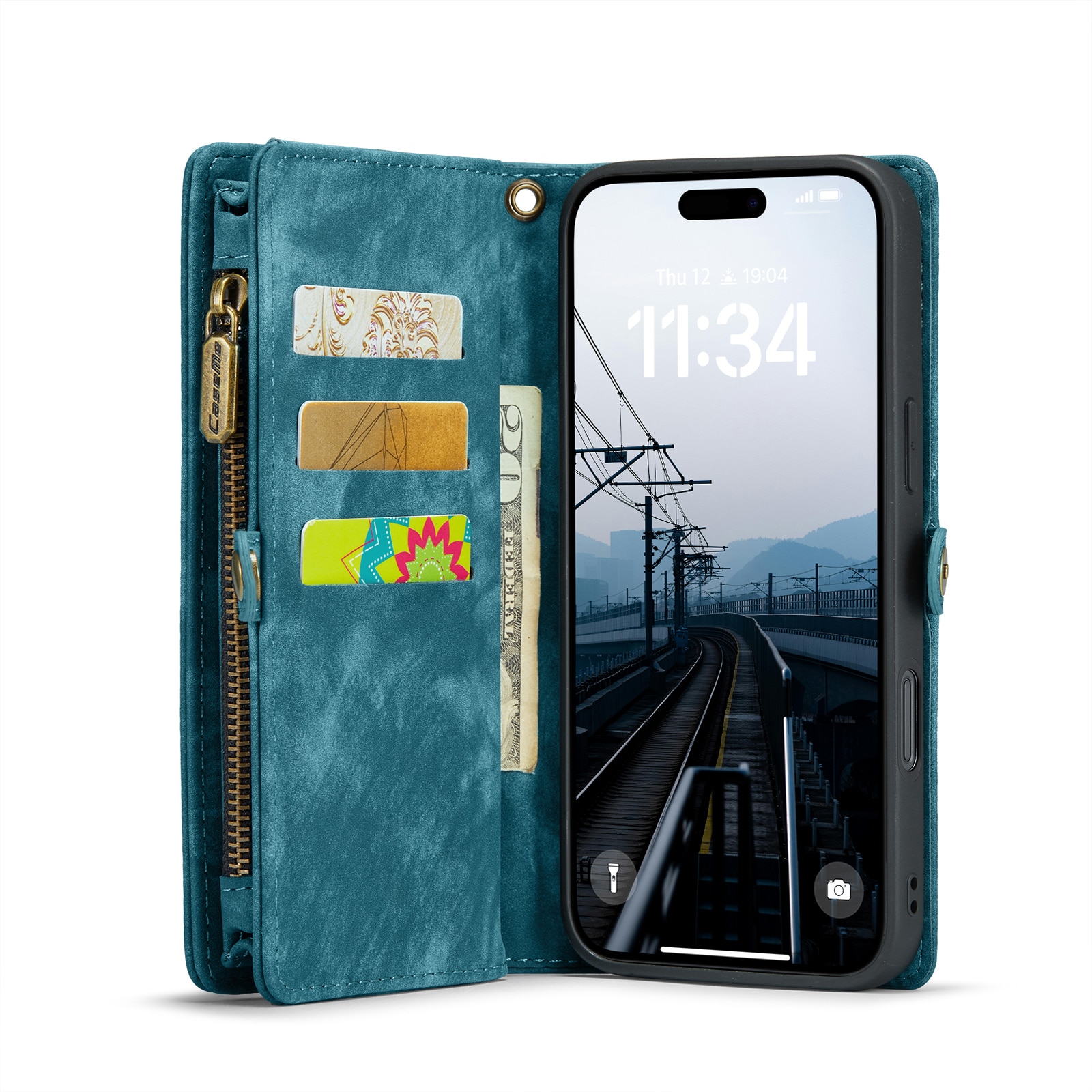 Cartera Multi-Slot iPhone 16 Plus azul