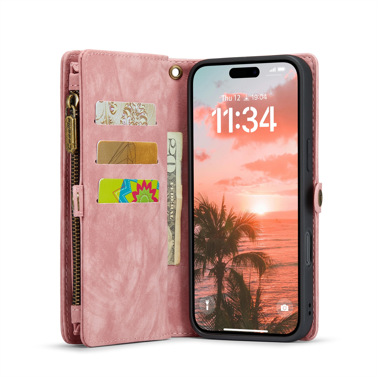 Cartera Multi-Slot iPhone 16 Plus rosado