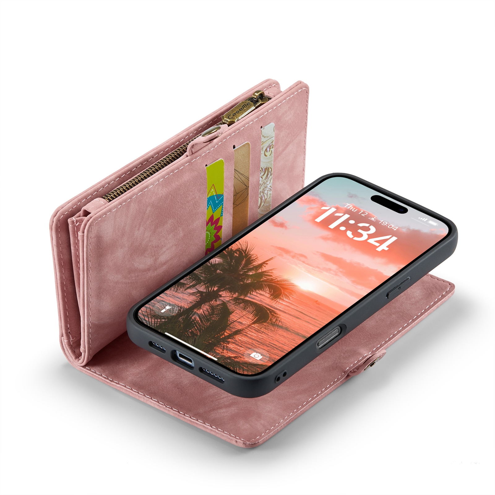 Cartera Multi-Slot iPhone 16 rosado