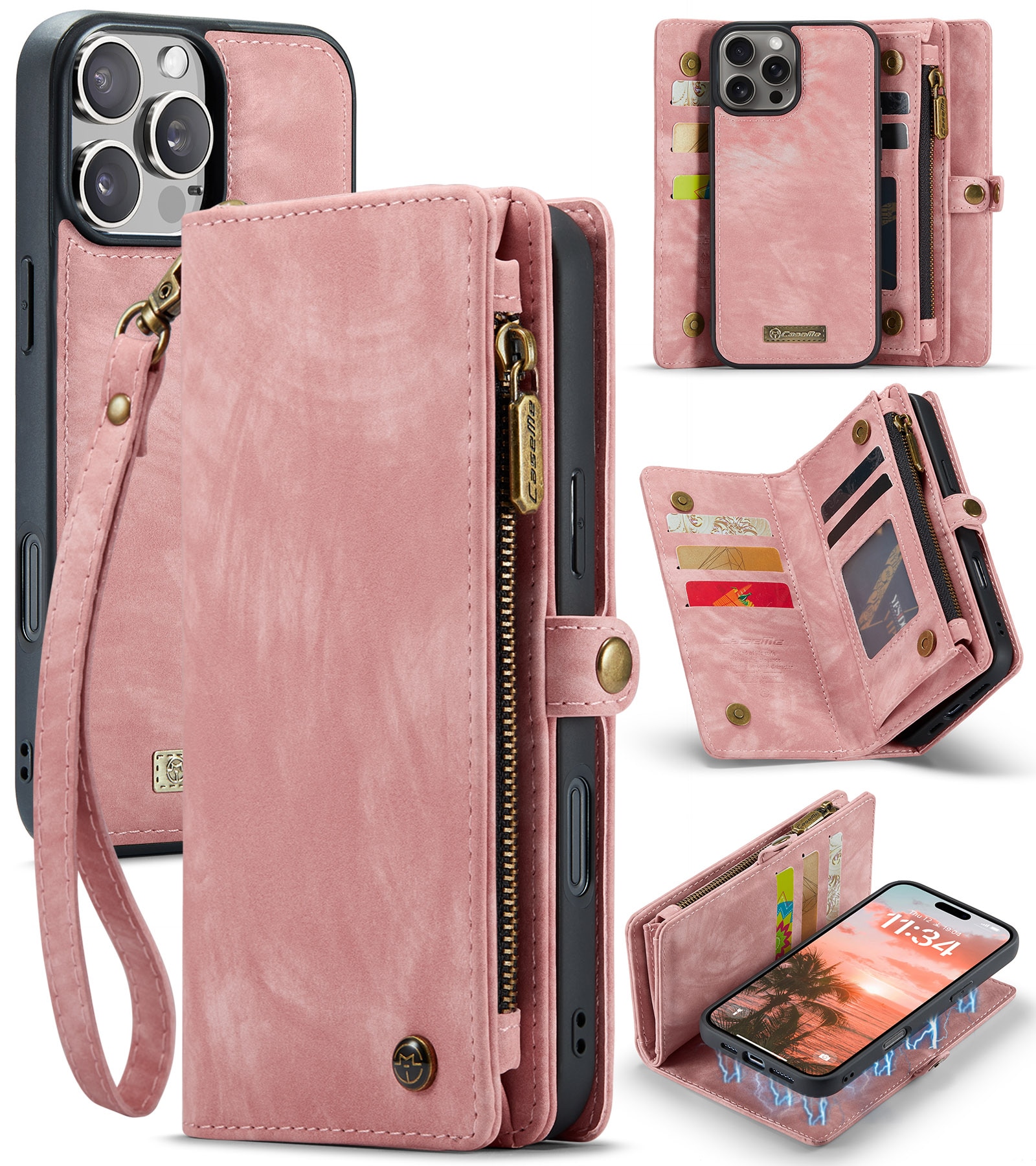 Cartera Multi-Slot iPhone 16 Pro rosado