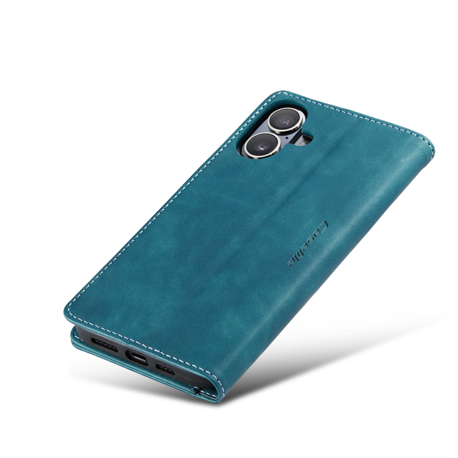 Funda delgada con solapa iPhone 16 Plus Azul