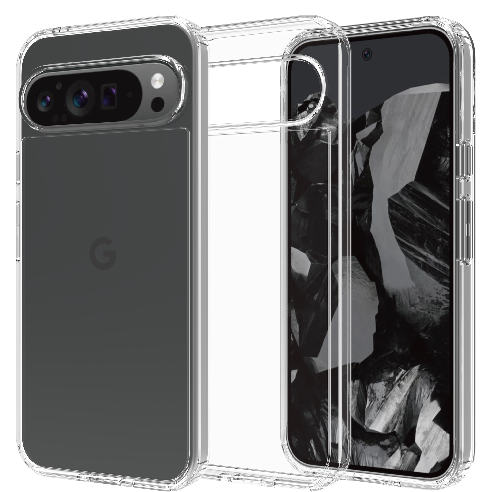 Funda Híbrida Crystal Hybrid Google Pixel 9 Pro XL transparente